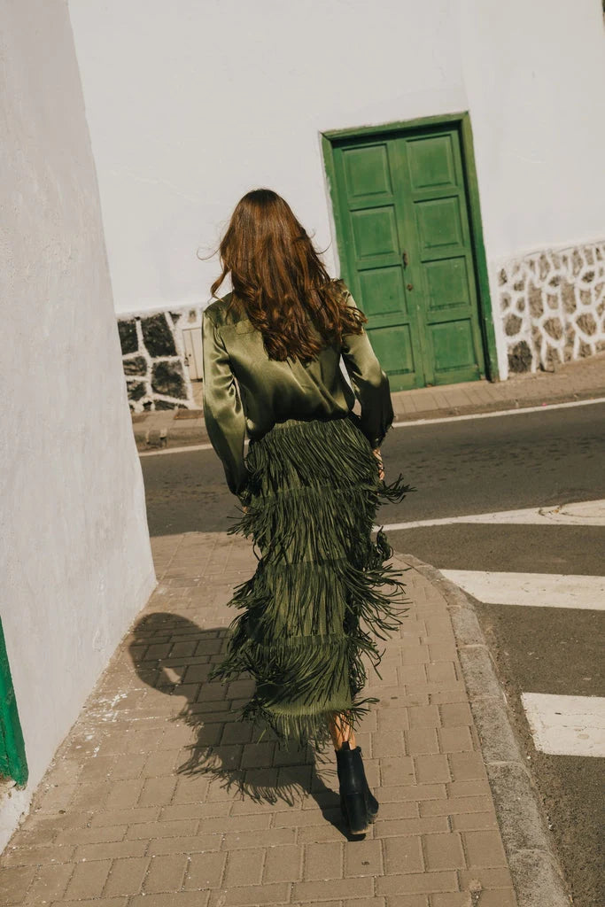 Gracie Green Skirt