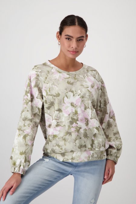 Khaki Green Neoprene Sweatshirt