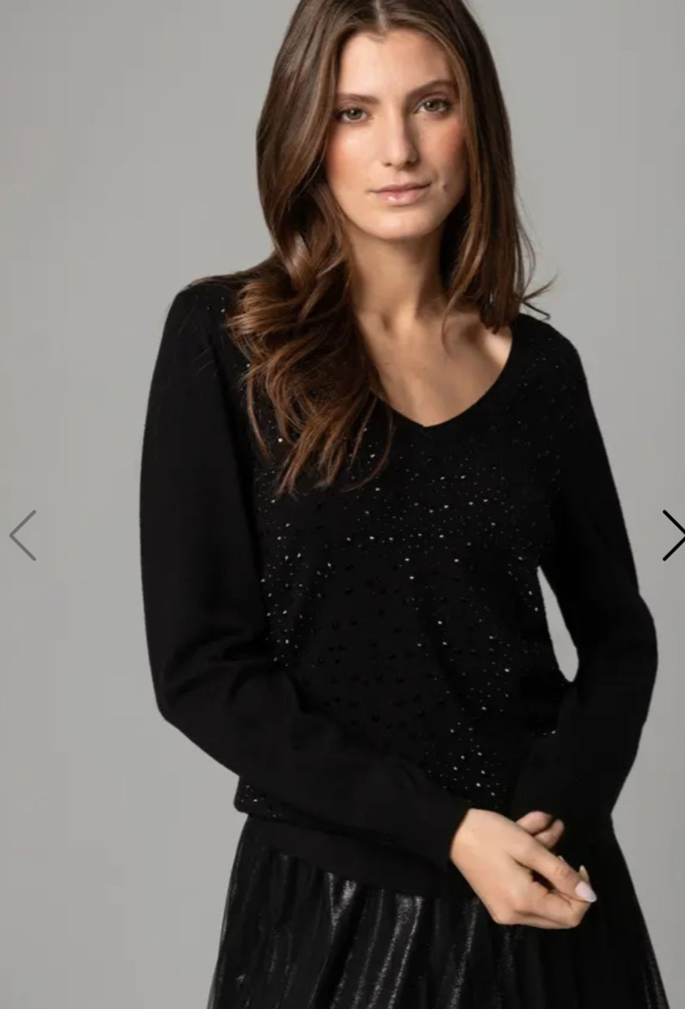 Black Crystal Knit