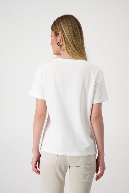 Cream Top With Yellow Print