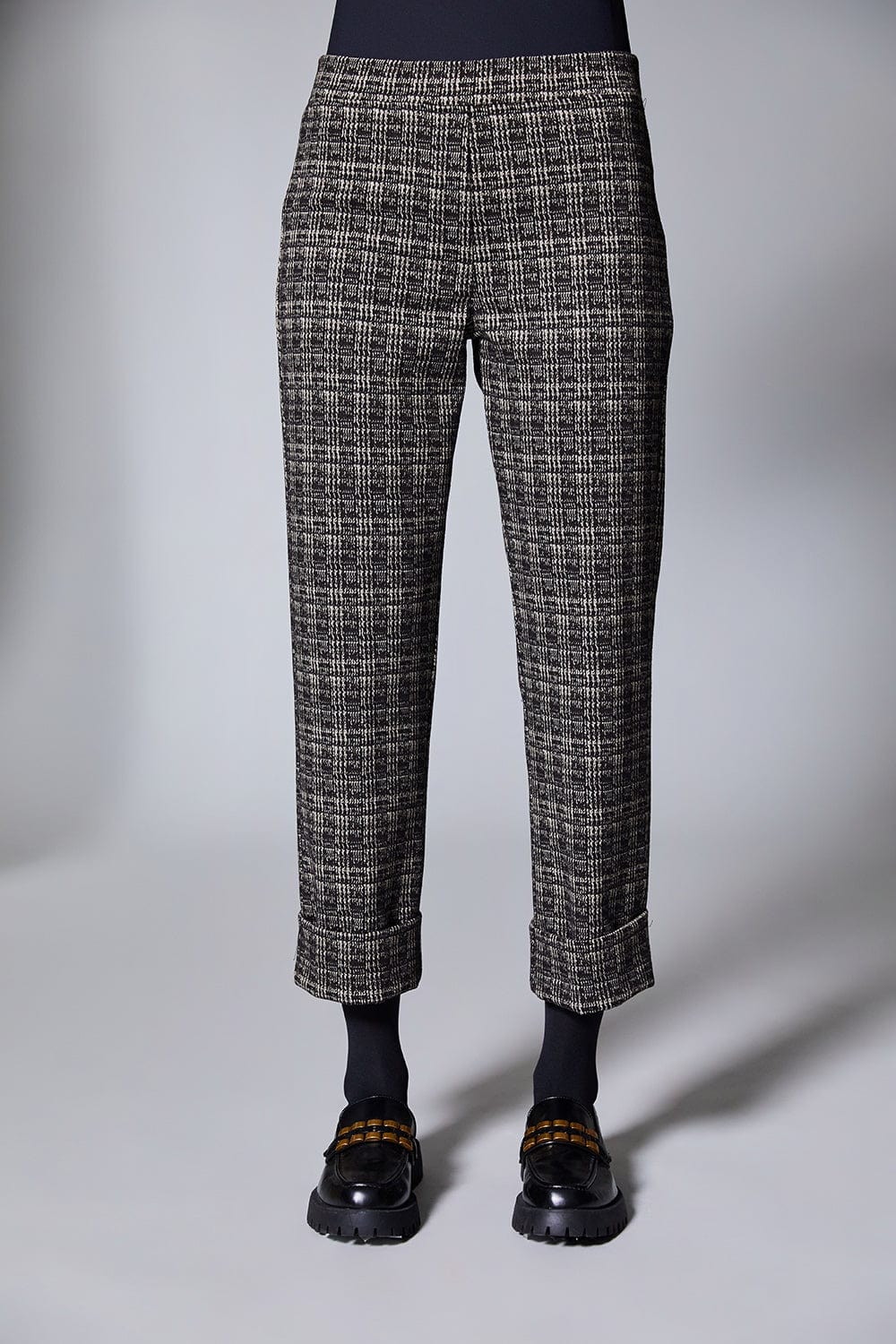Check Turn Up Trouser