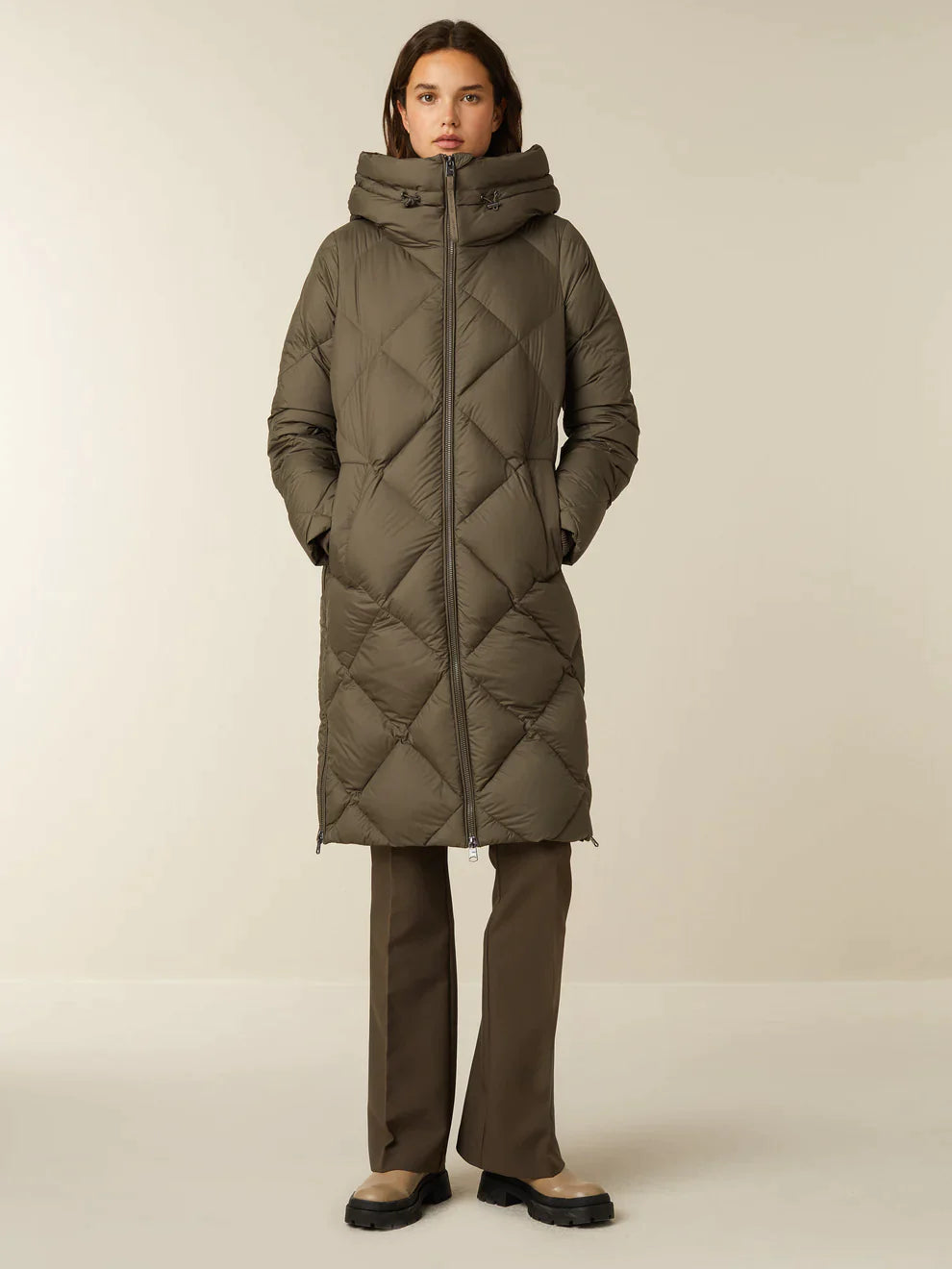 Matti Khaki Padded Coat