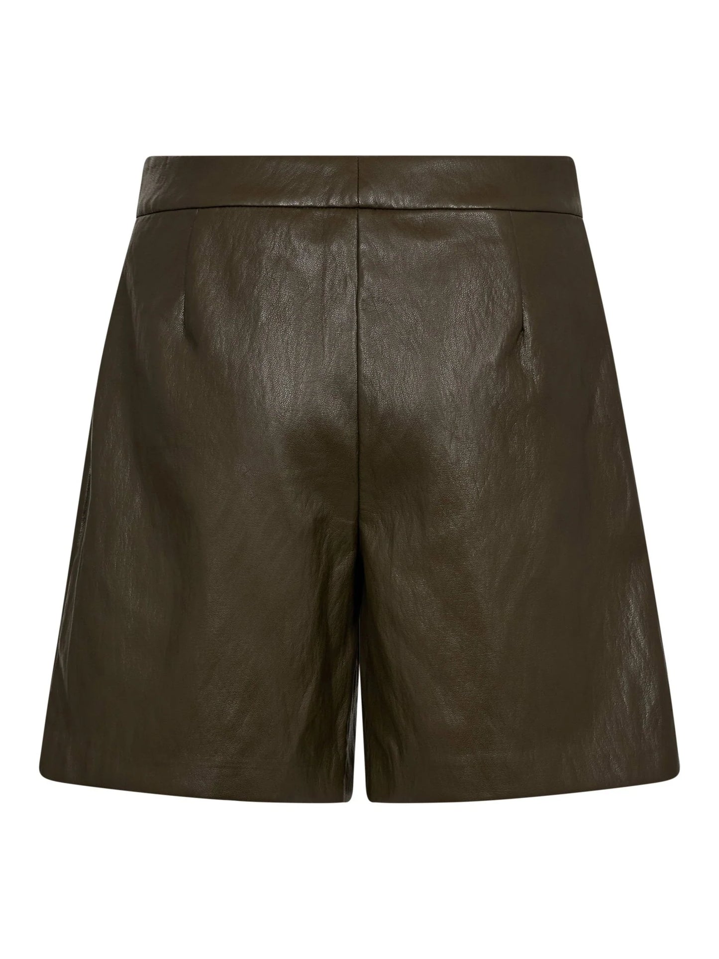Gitt Pleat Shorts Kakhi Green