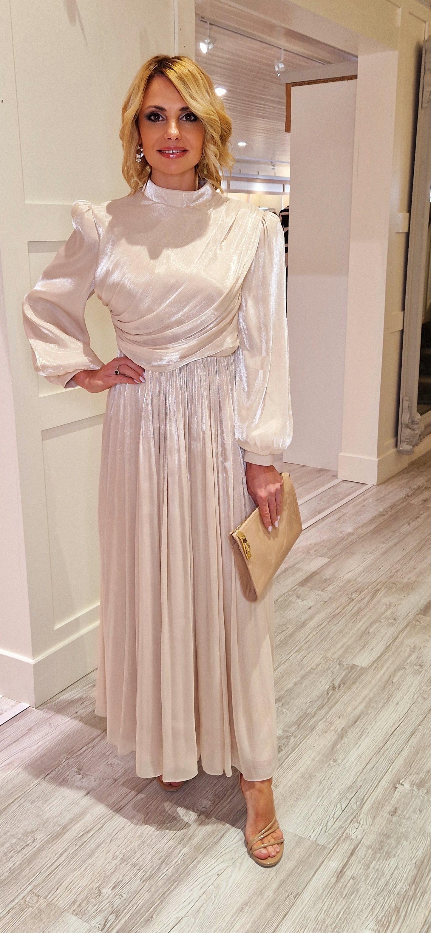 Champagne Shimmer Dress