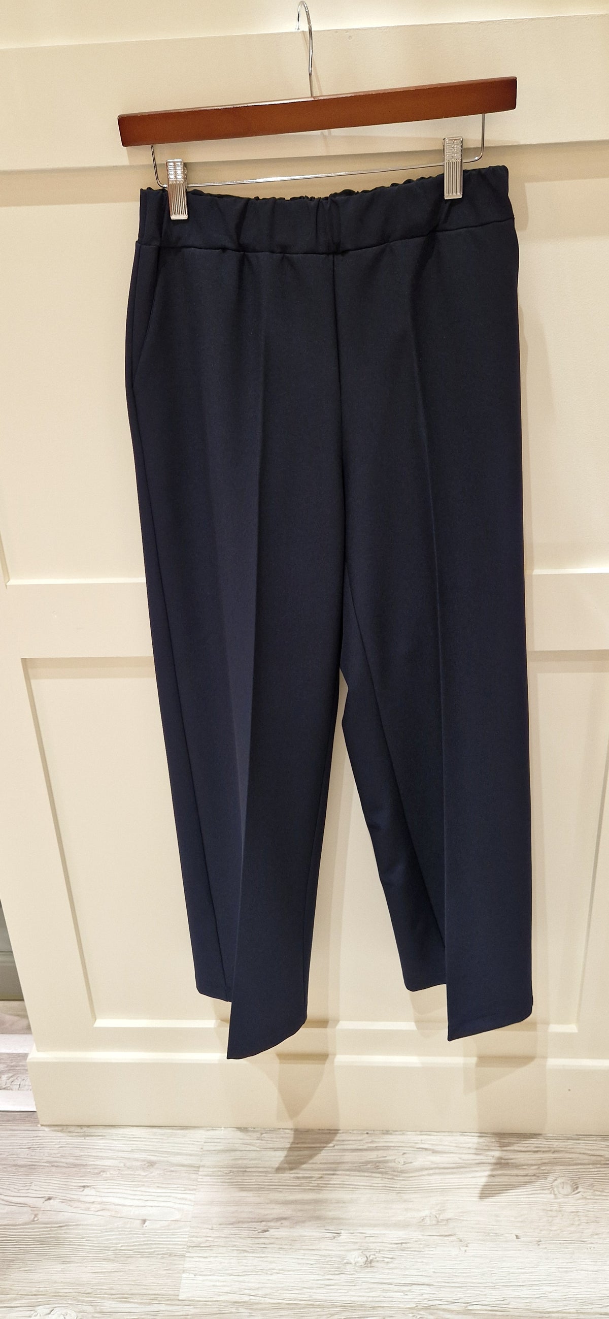 Navy Classic Wide Trousers