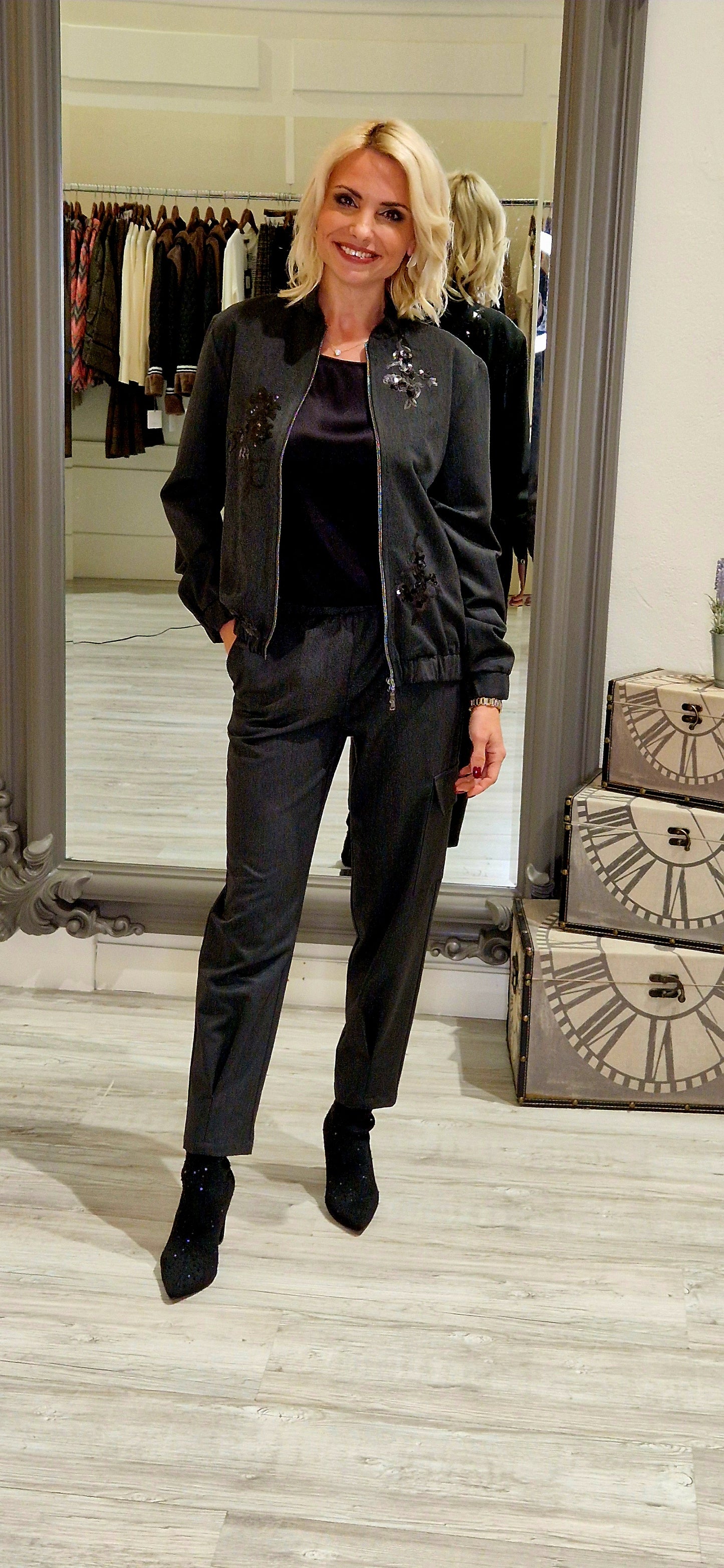 Grey Cargo Trouser