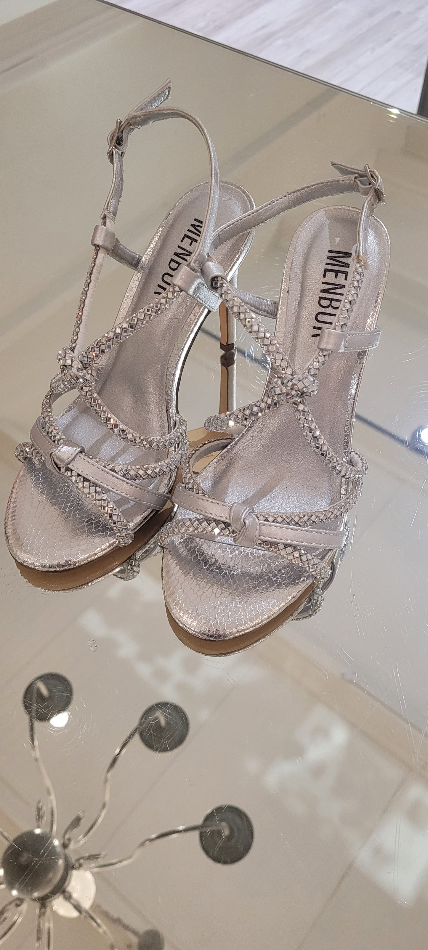 Silver Sandal High Hill