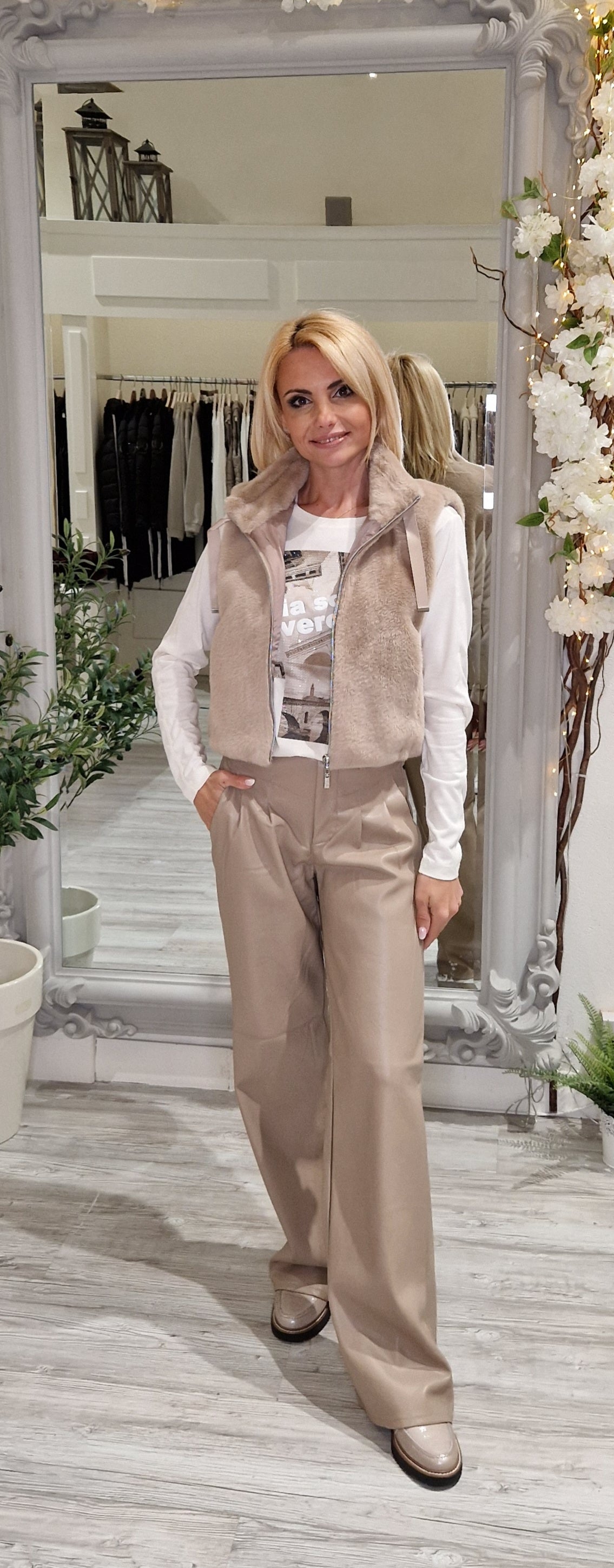 Cashmere Top With Long Sleeves