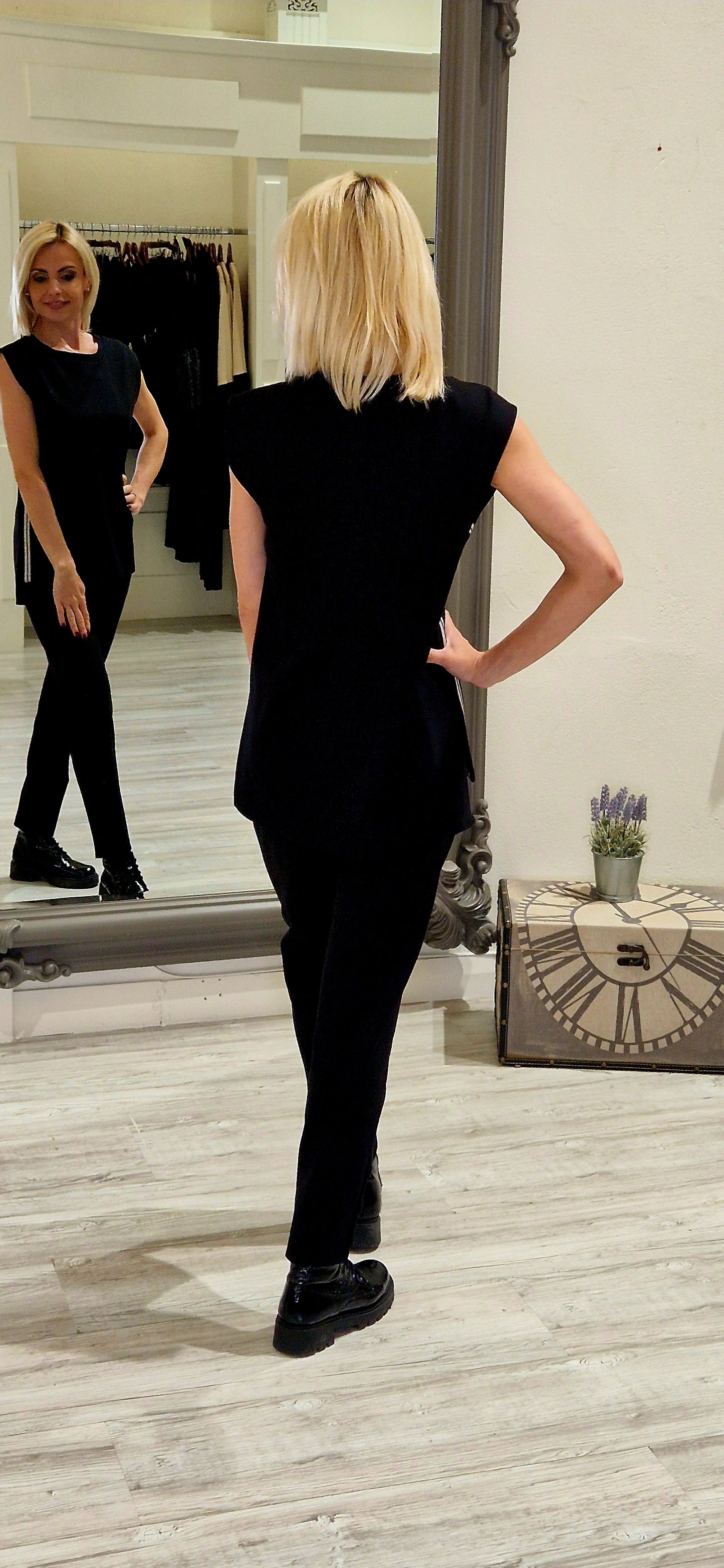 Black Side Stripe Tabard