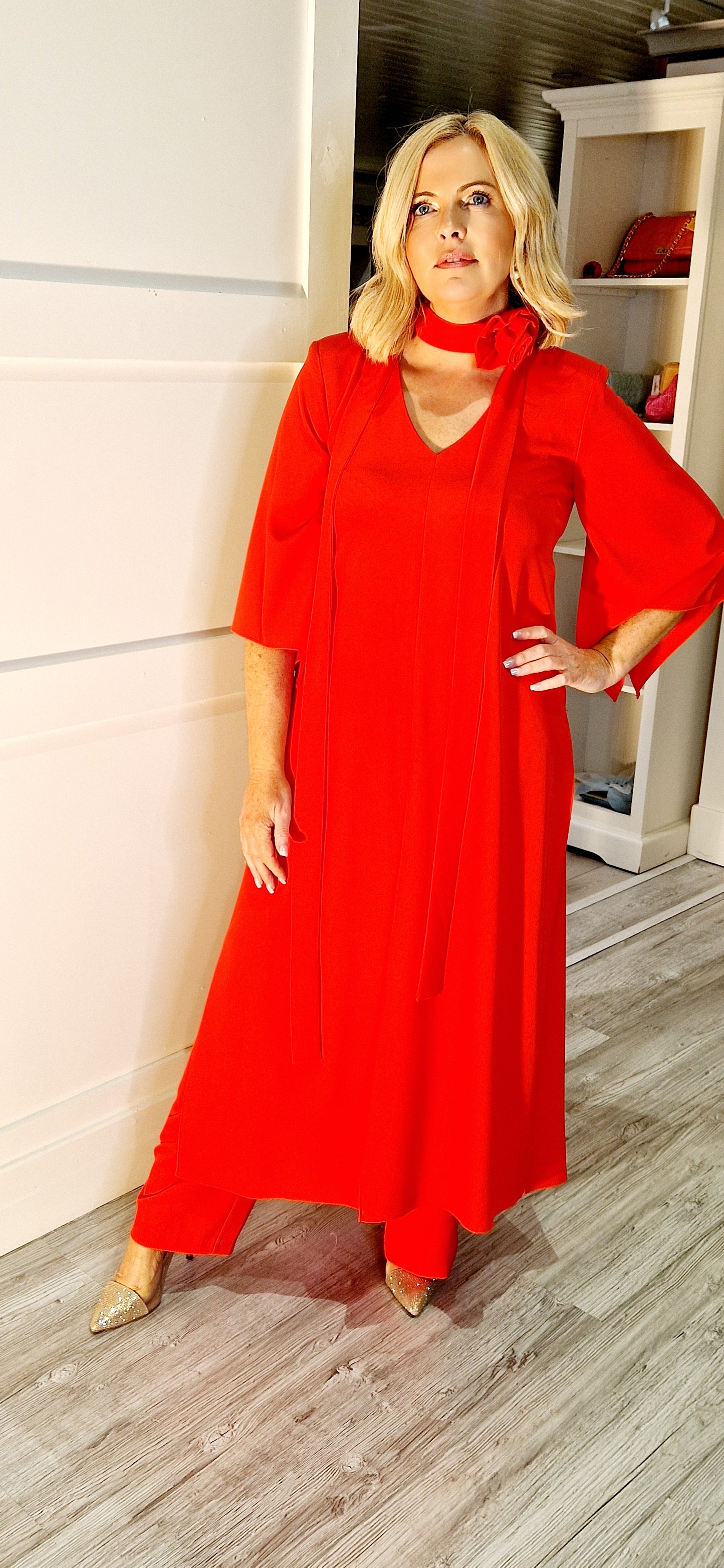 Abadia Red Two Piece