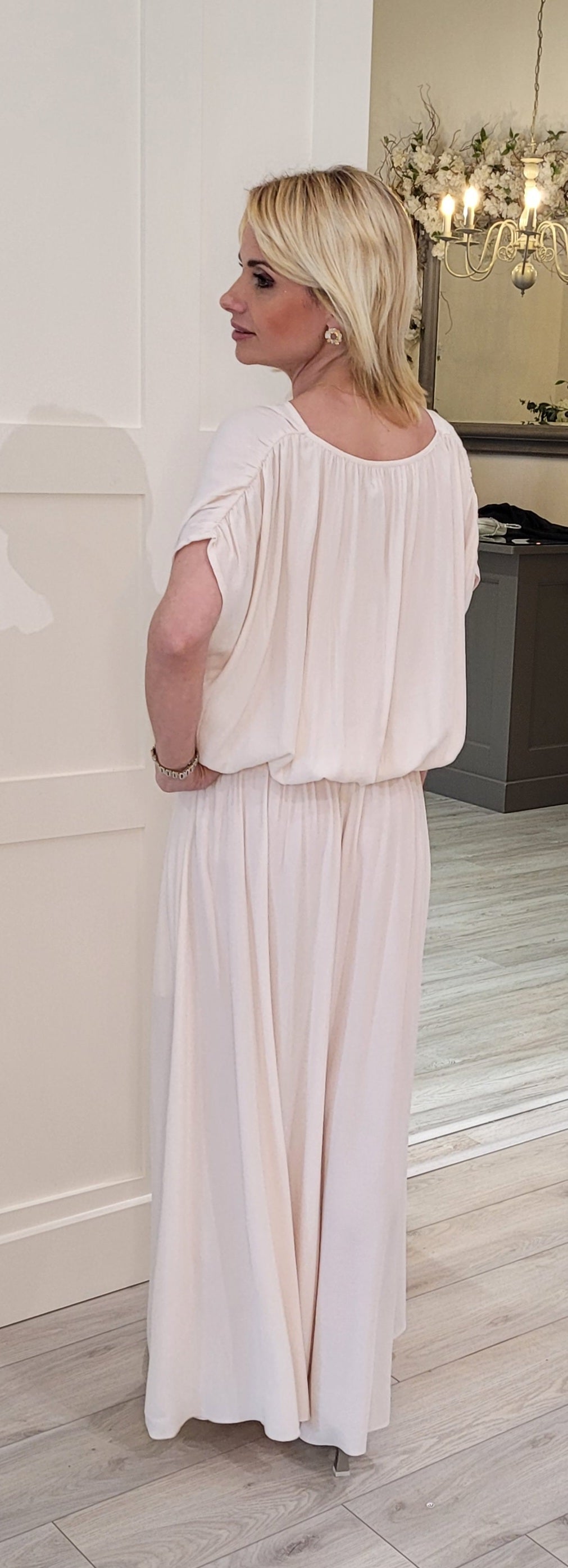 Cream Skirt Trousers