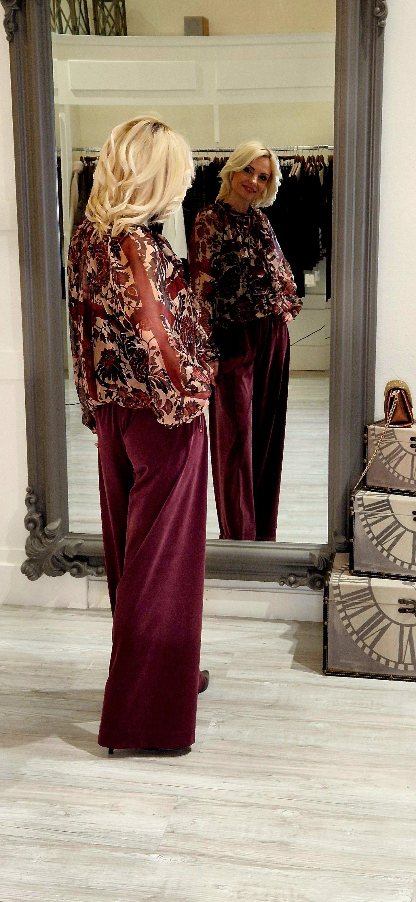 Burgundy Trousers