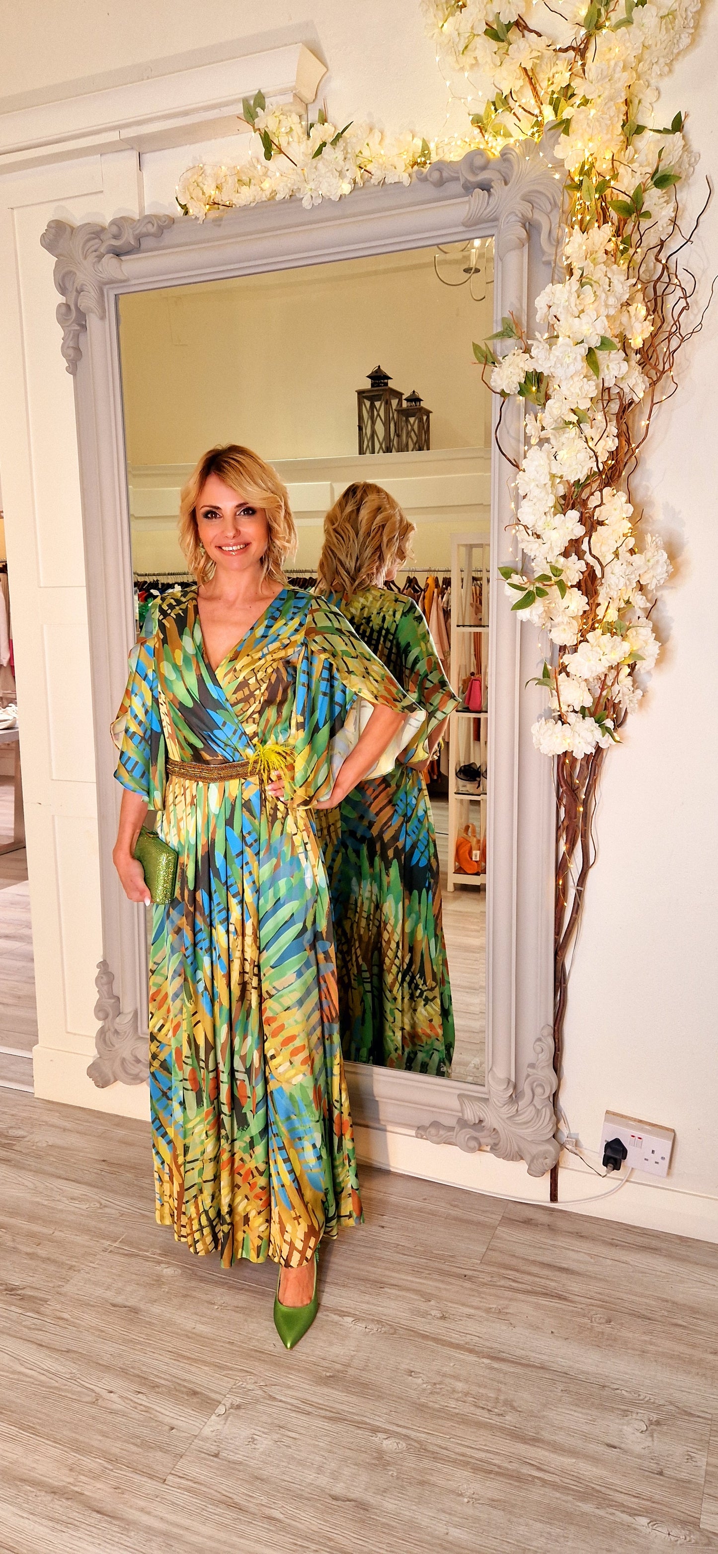 Lime And Green Maxi Dress