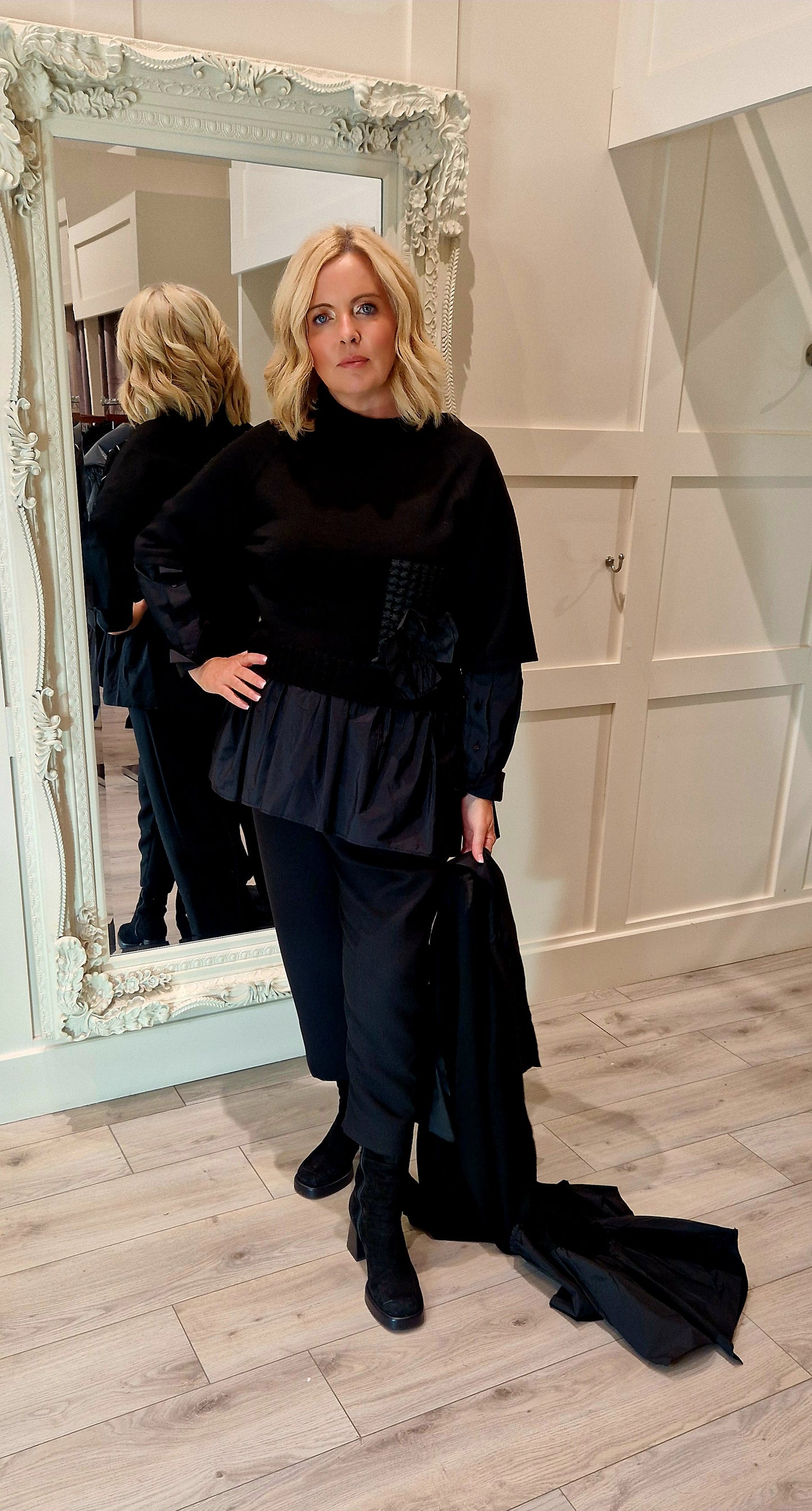 Black Top With Front Pocket