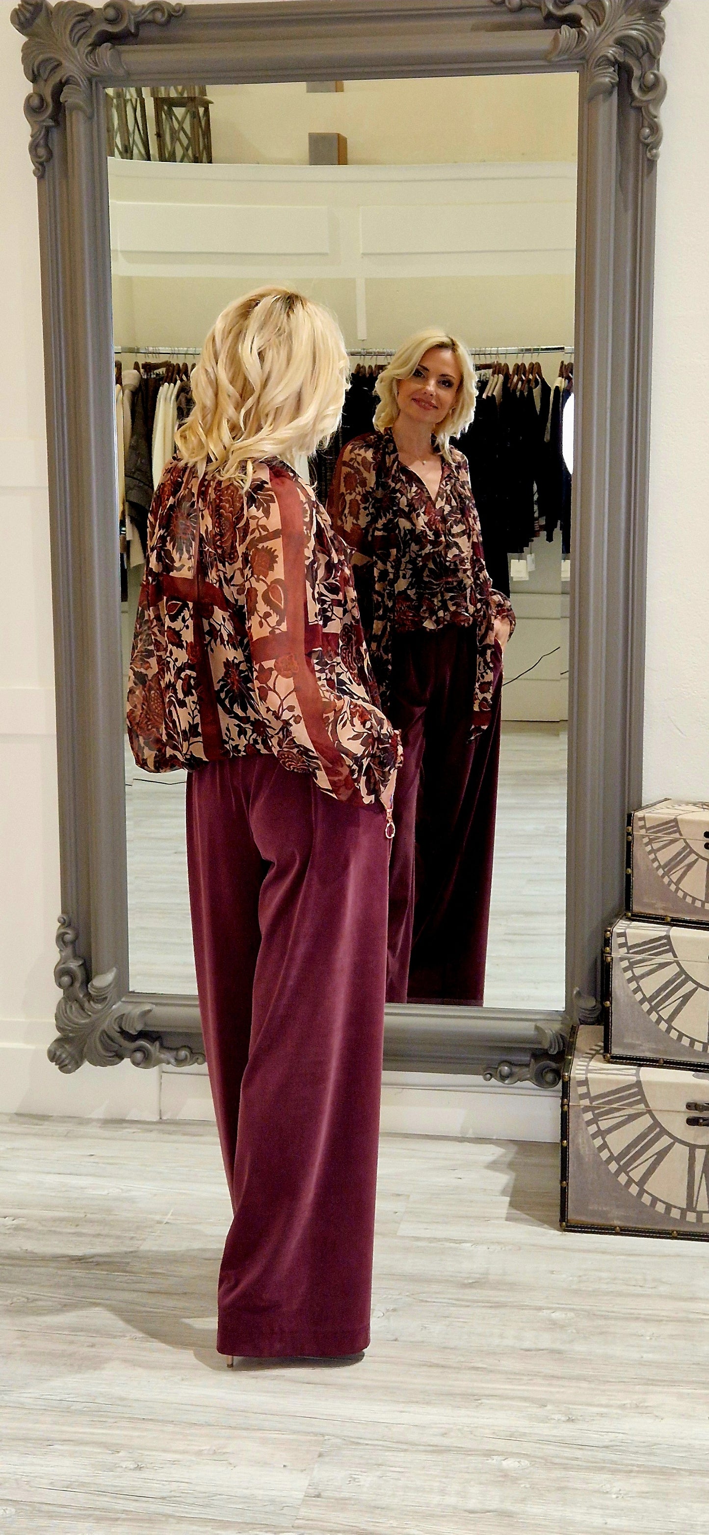 Burgundy Trousers