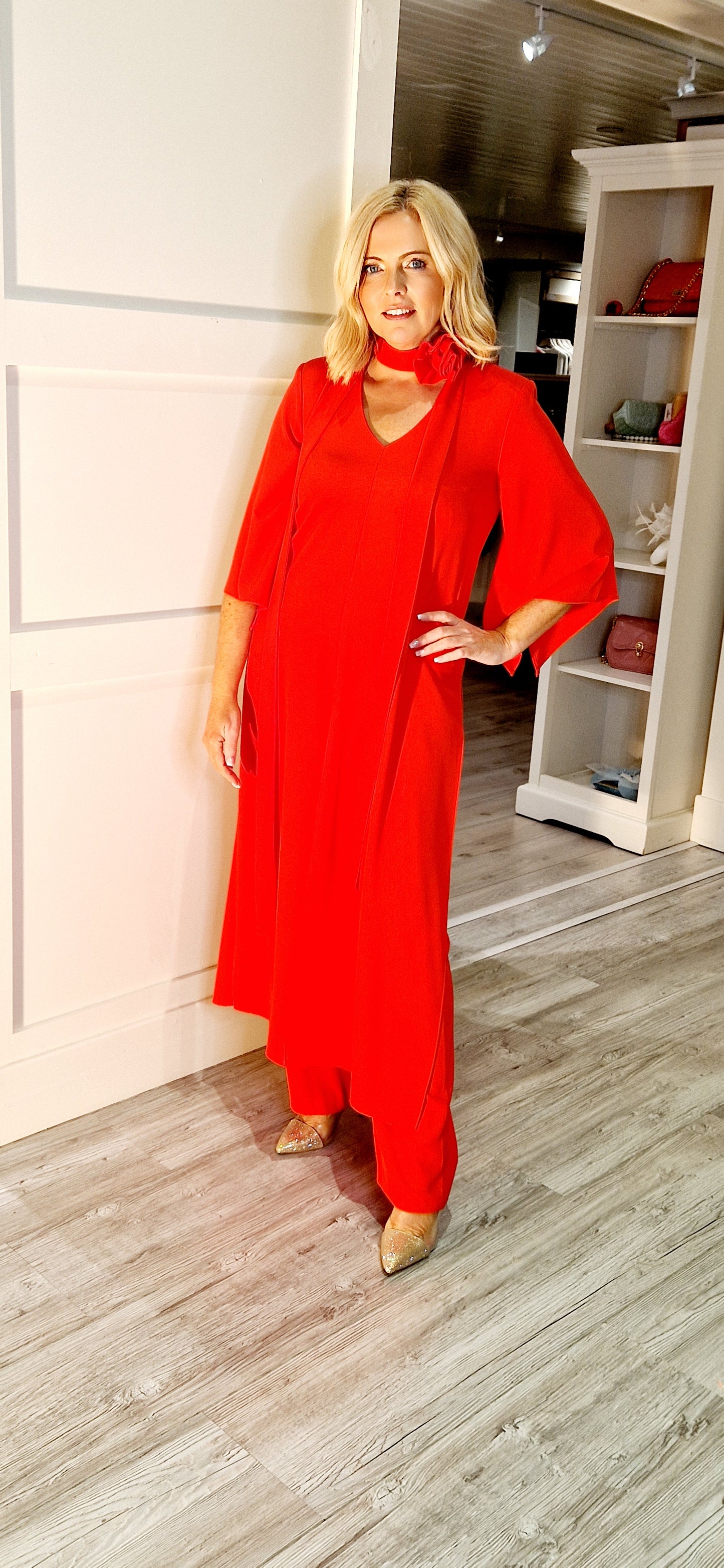 Abadia Red Two Piece