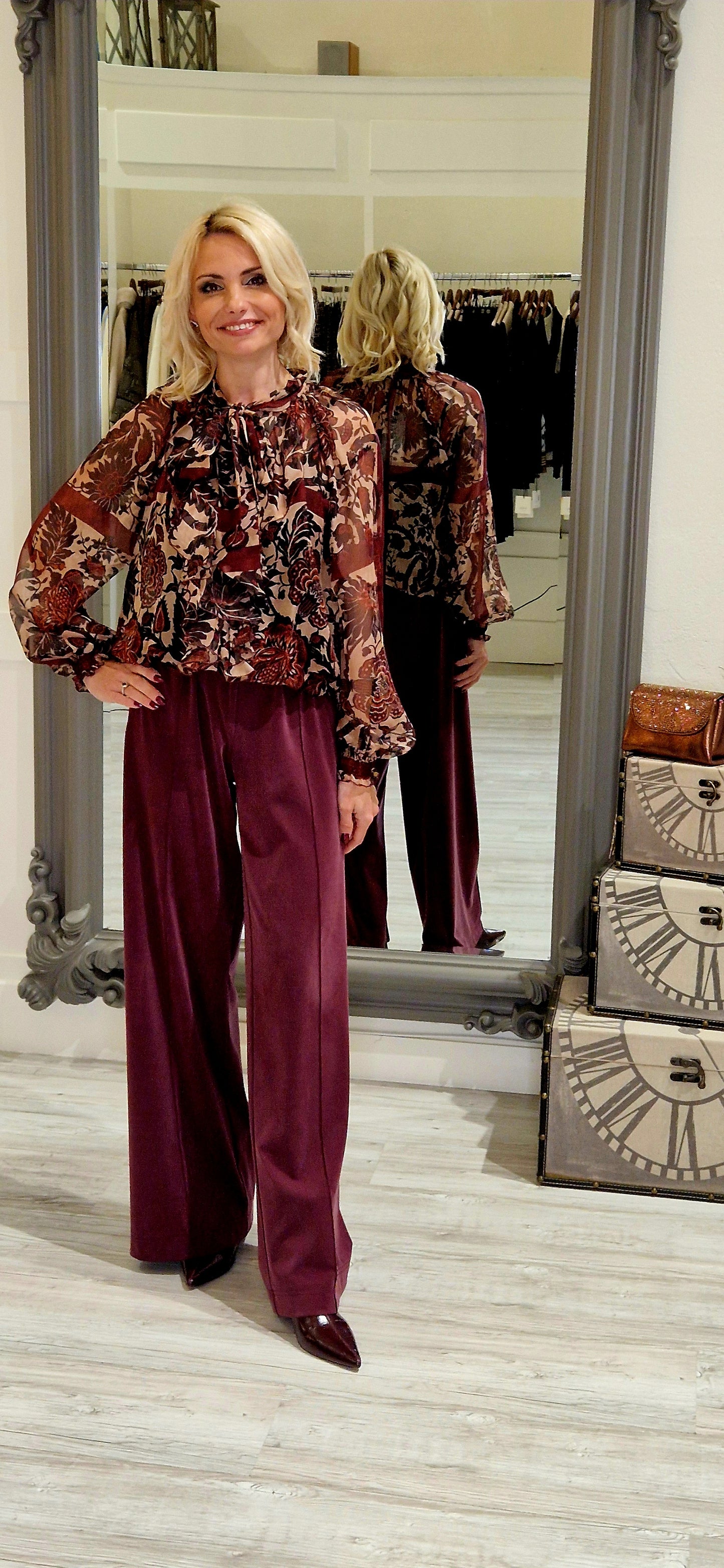 Burgundy Trousers