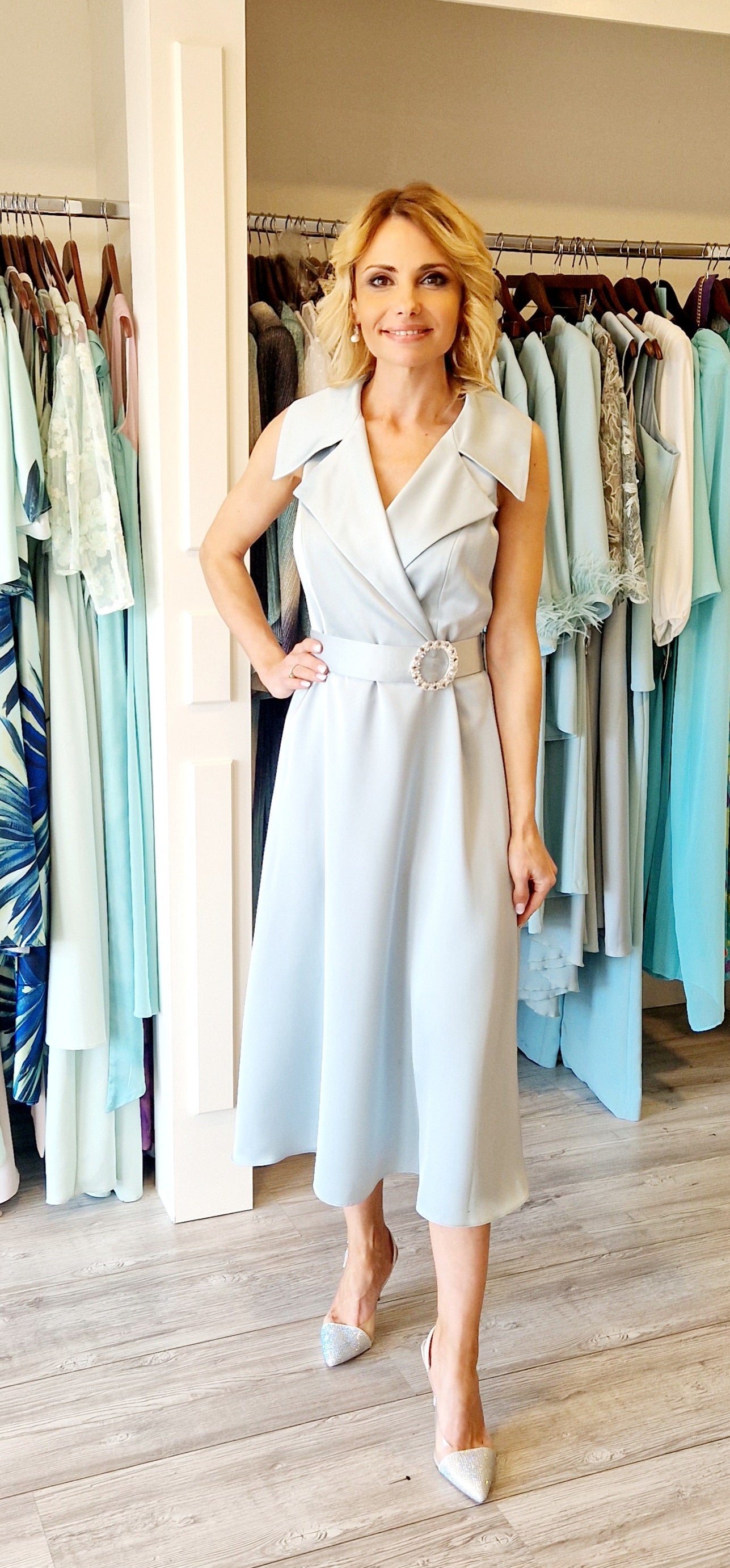 Mint Green Midi Dress