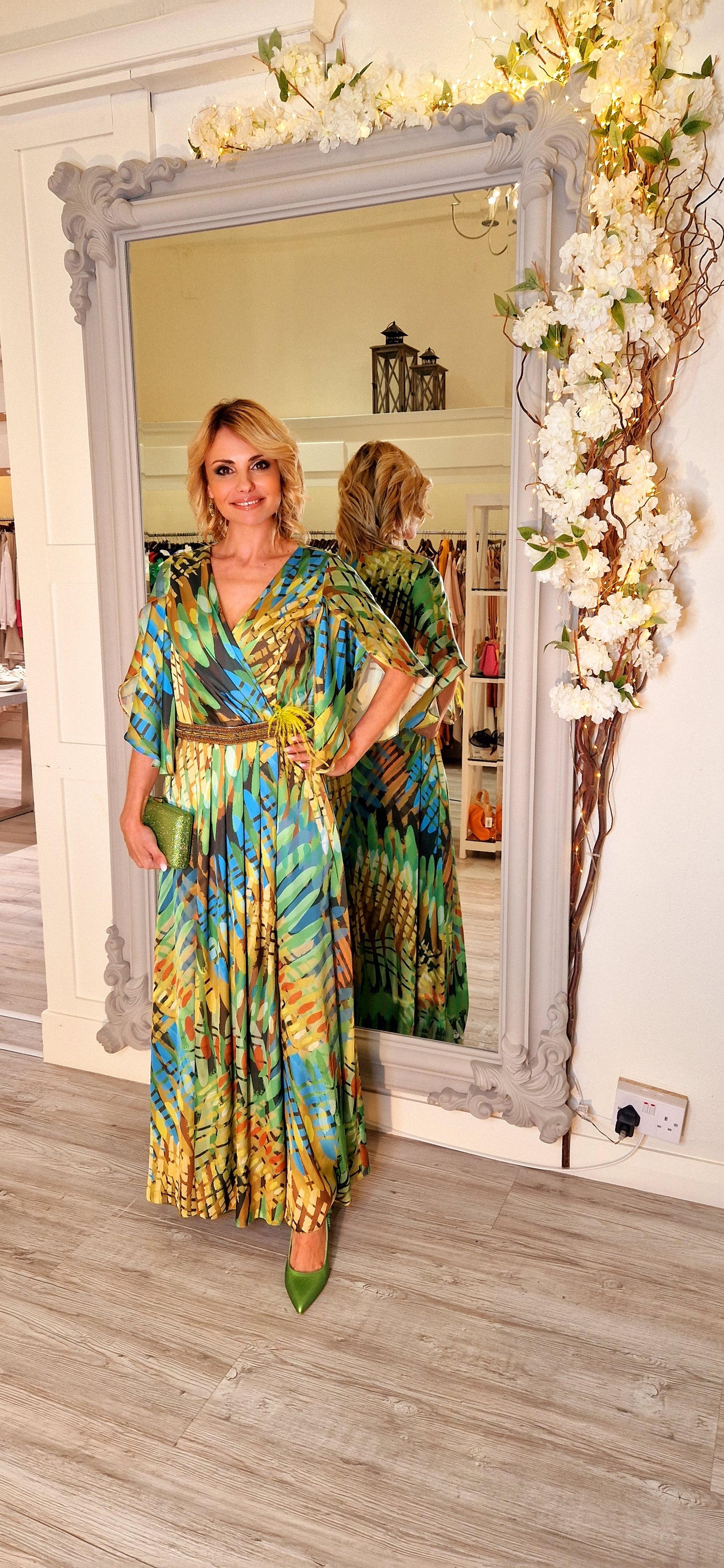Lime And Green Maxi Dress