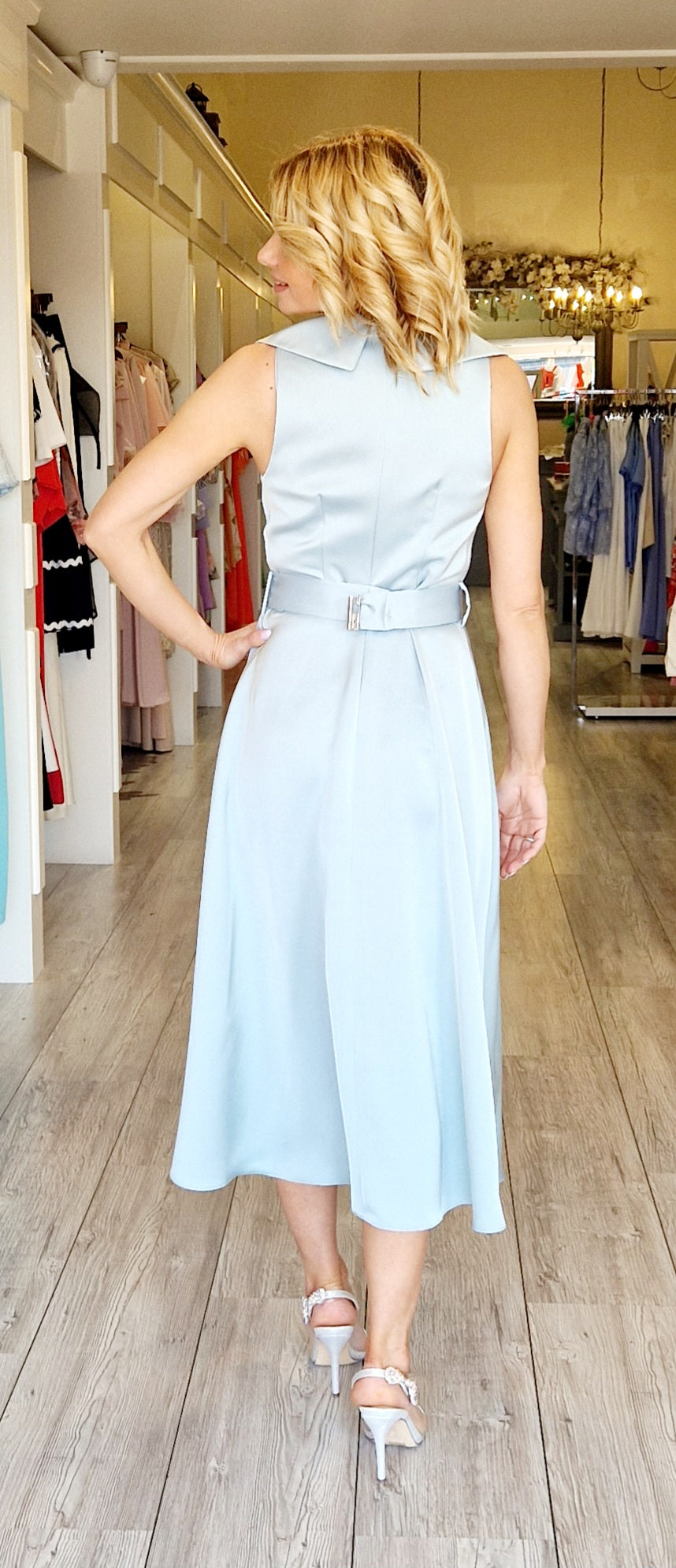 Mira Mint Green Midi Dress