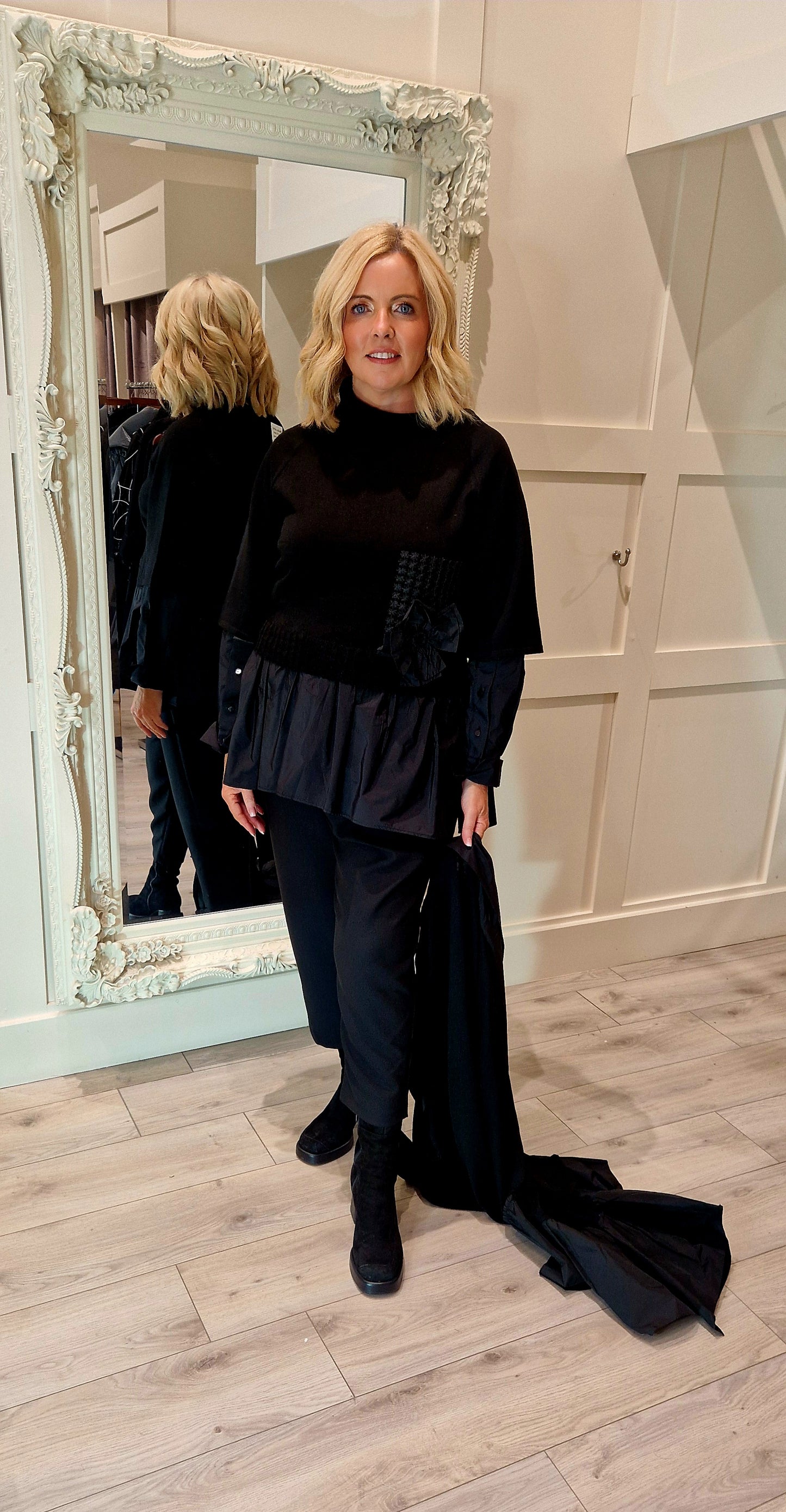 Black Top With Front Pocket