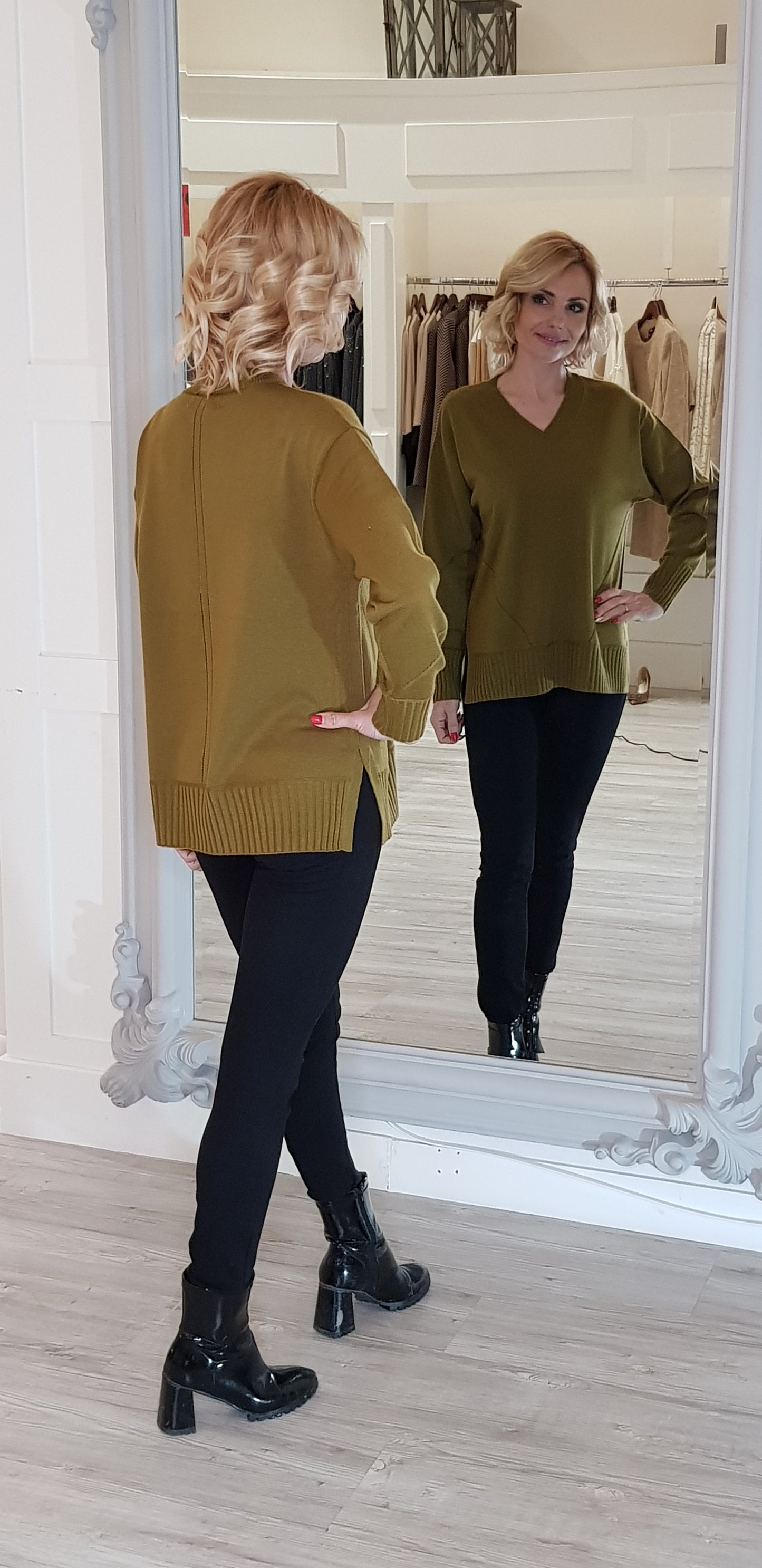 Lime Green Knit Jumper