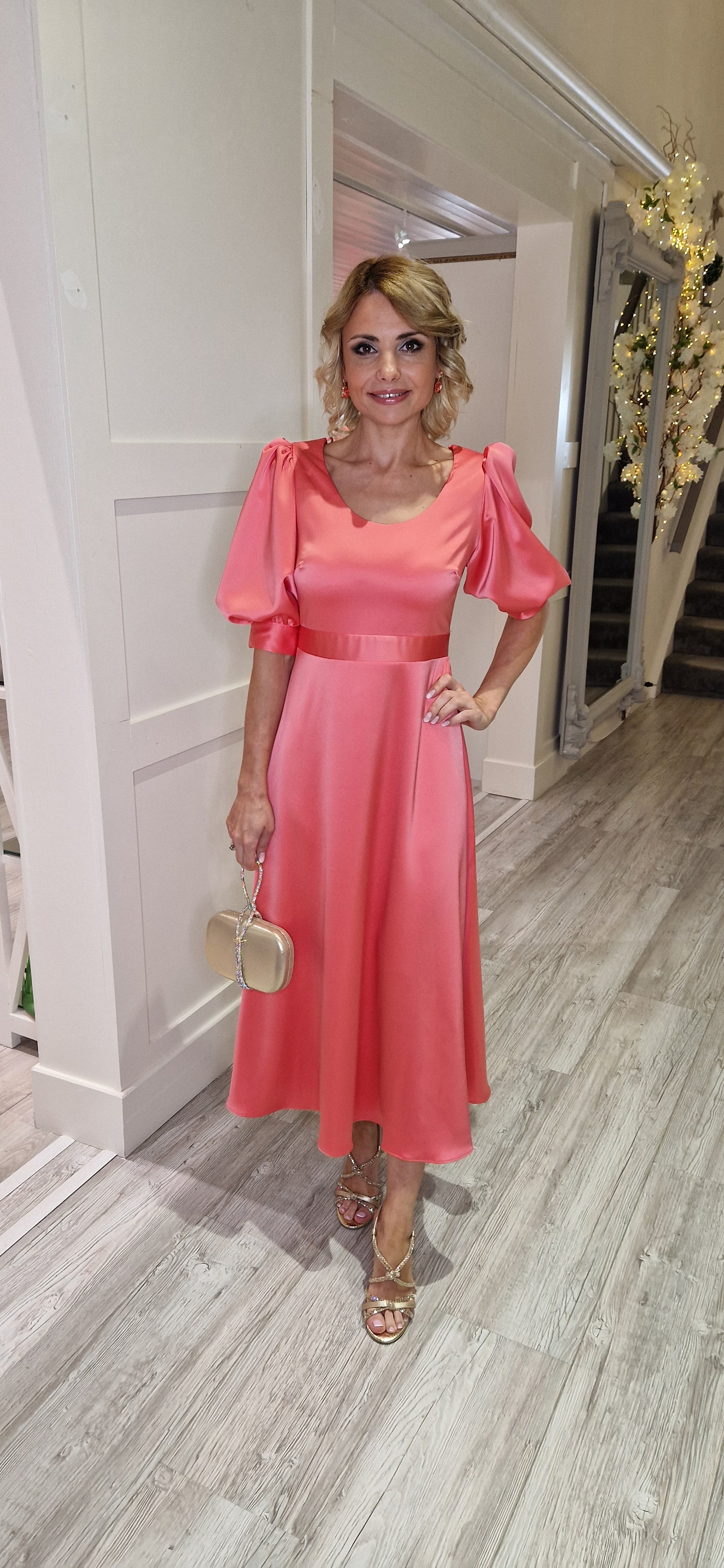 Coral Midi Dress – Style Kloset Boutique Galway