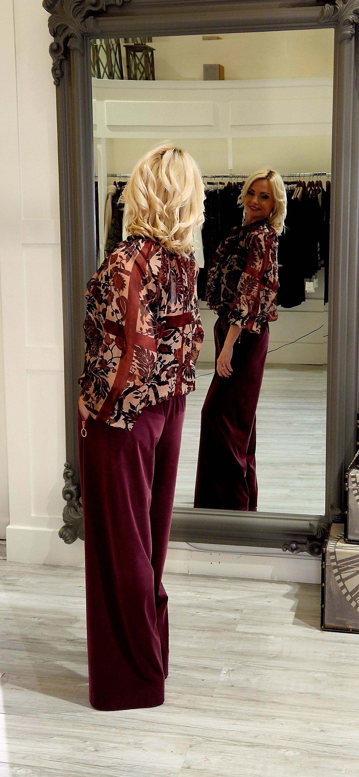 Burgundy Trousers