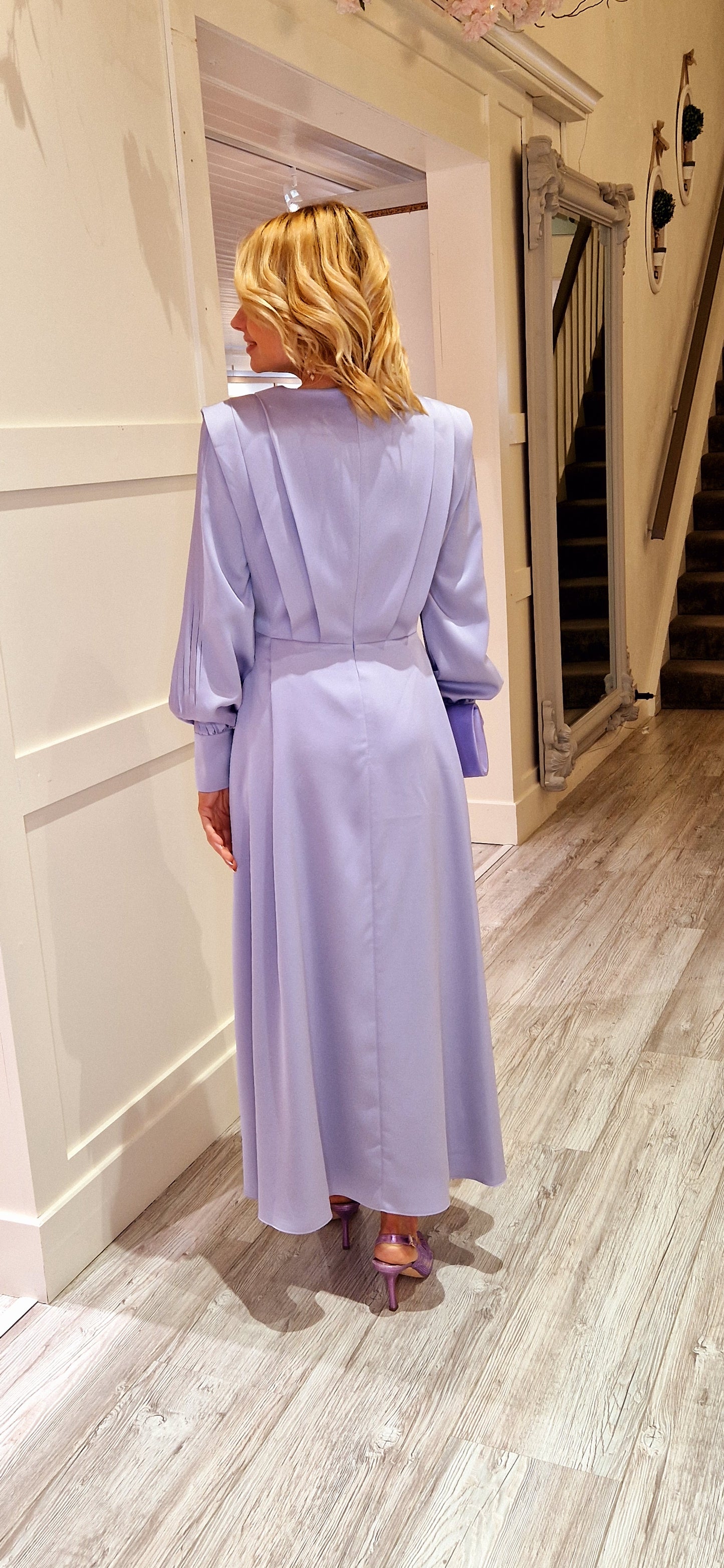 Lilac Pleated Dress