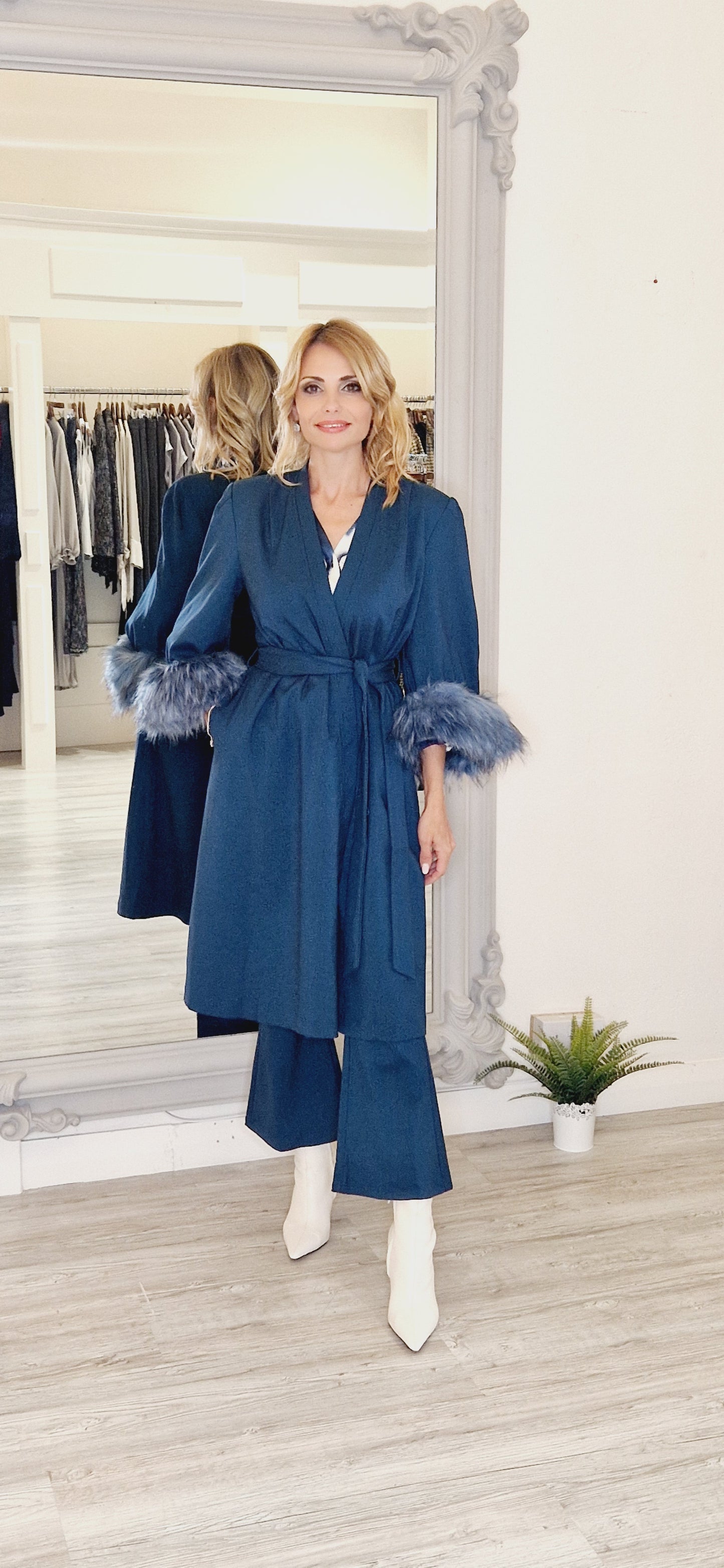 Teal Blue 3/4 Trousers