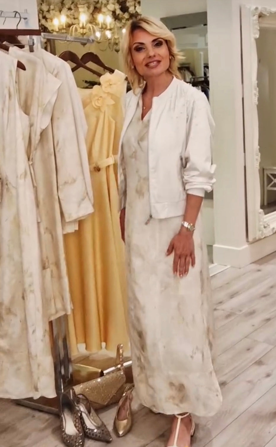 Lemon Sorbet Marble Dress