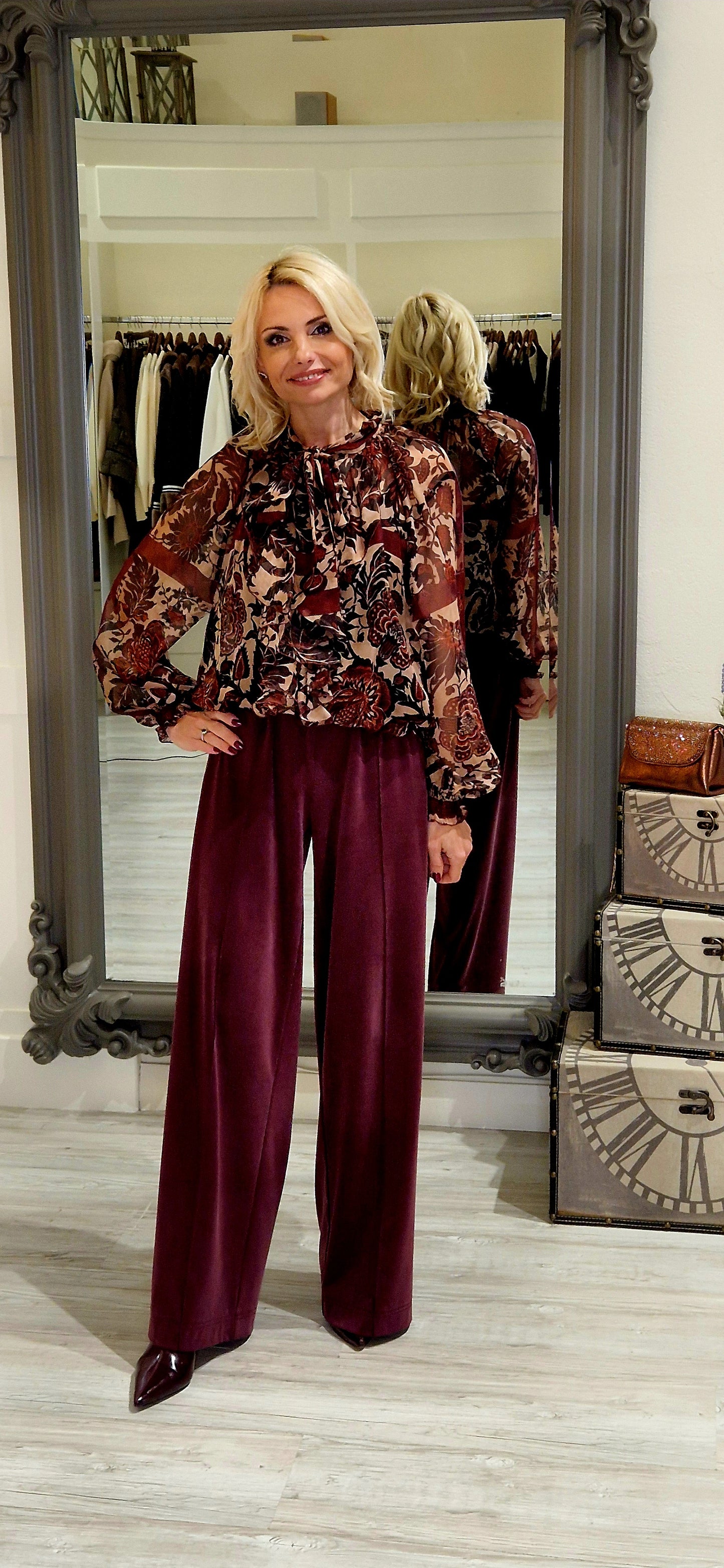 Burgundy Trousers