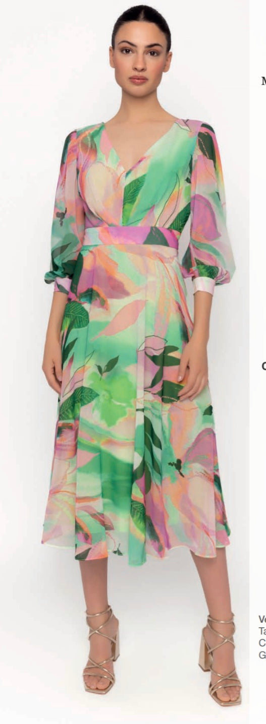 Multicolour Chiffon Dress