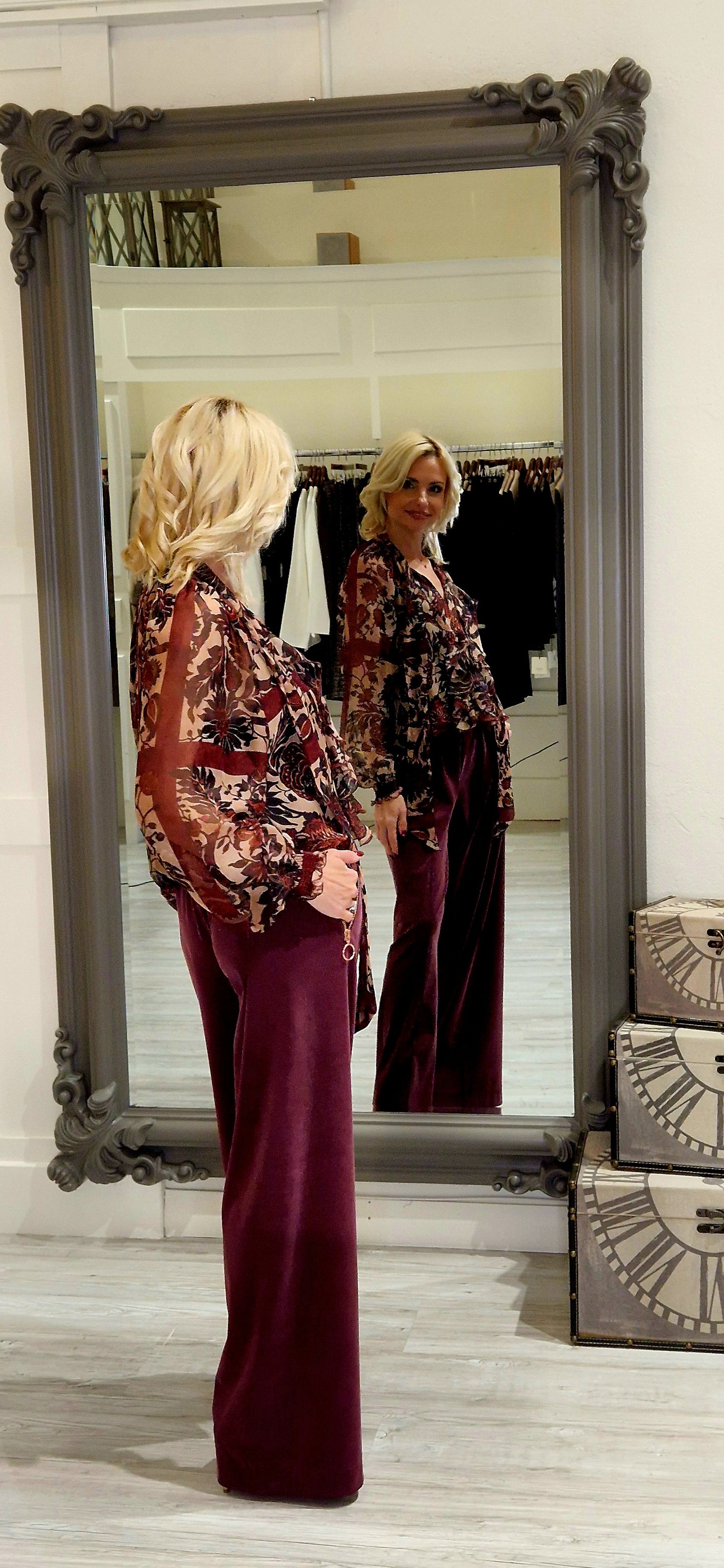 Burgundy Trousers