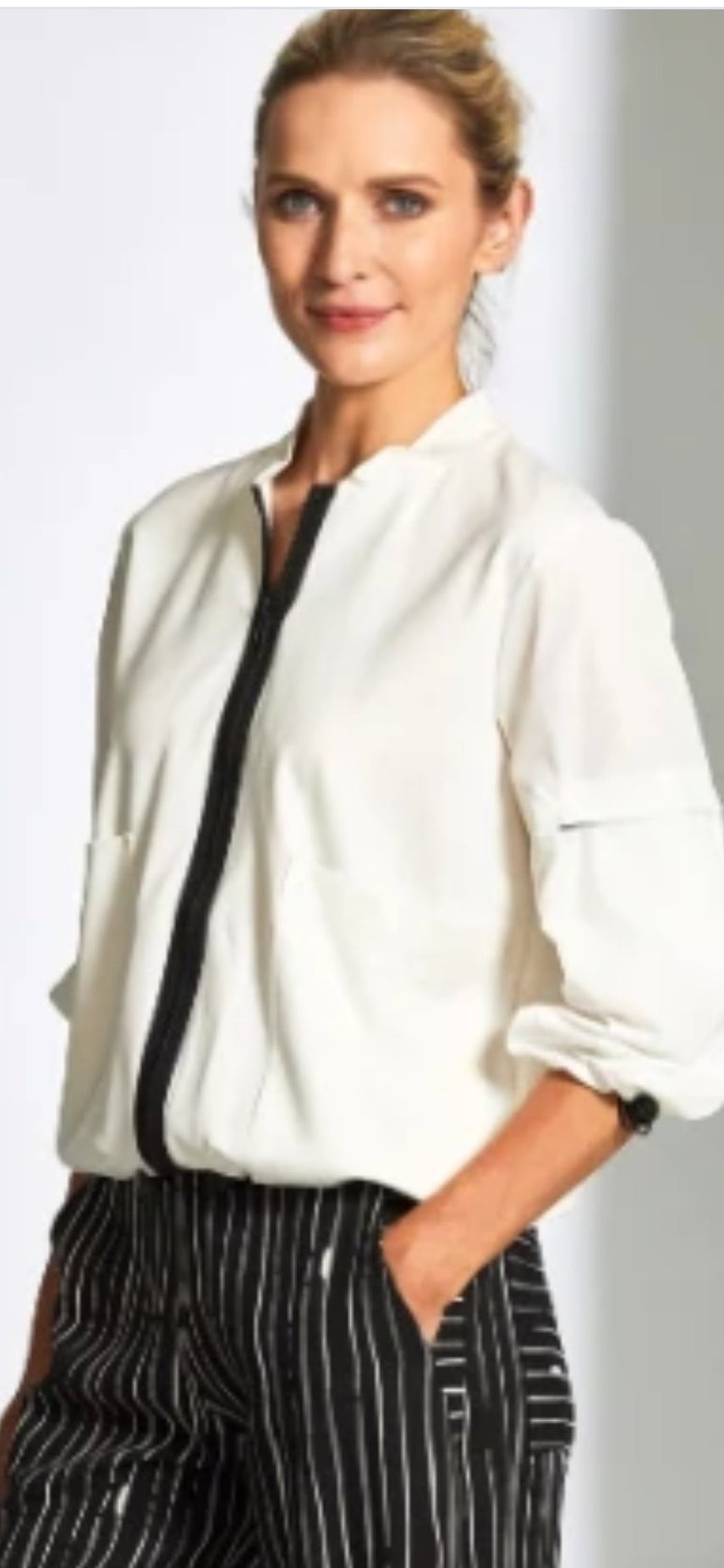 Contrast Zip Sand Jacket