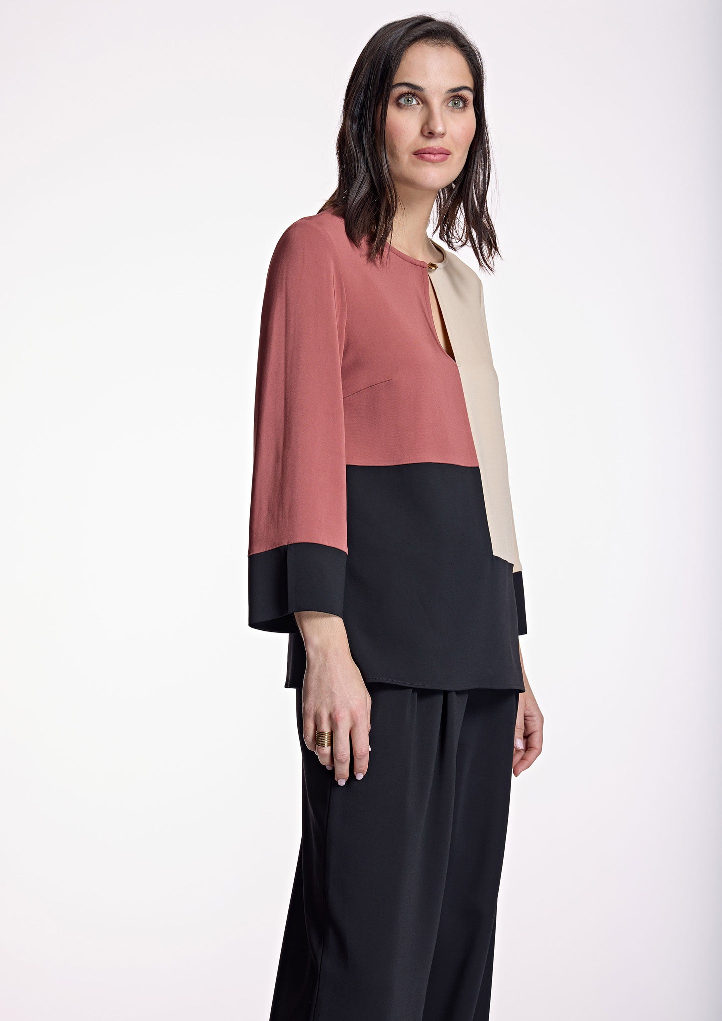 Three-toned blouse