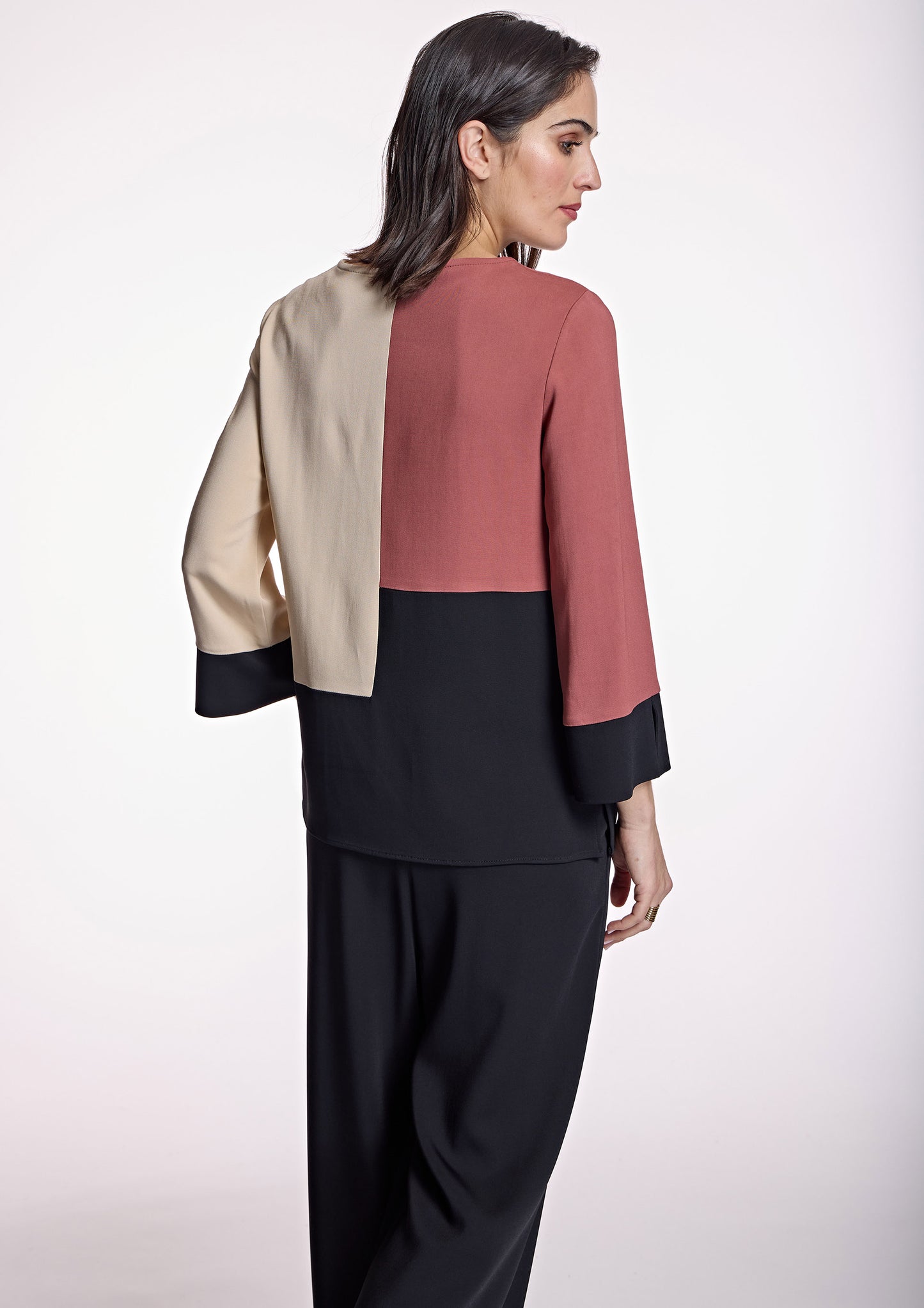 Three-toned blouse