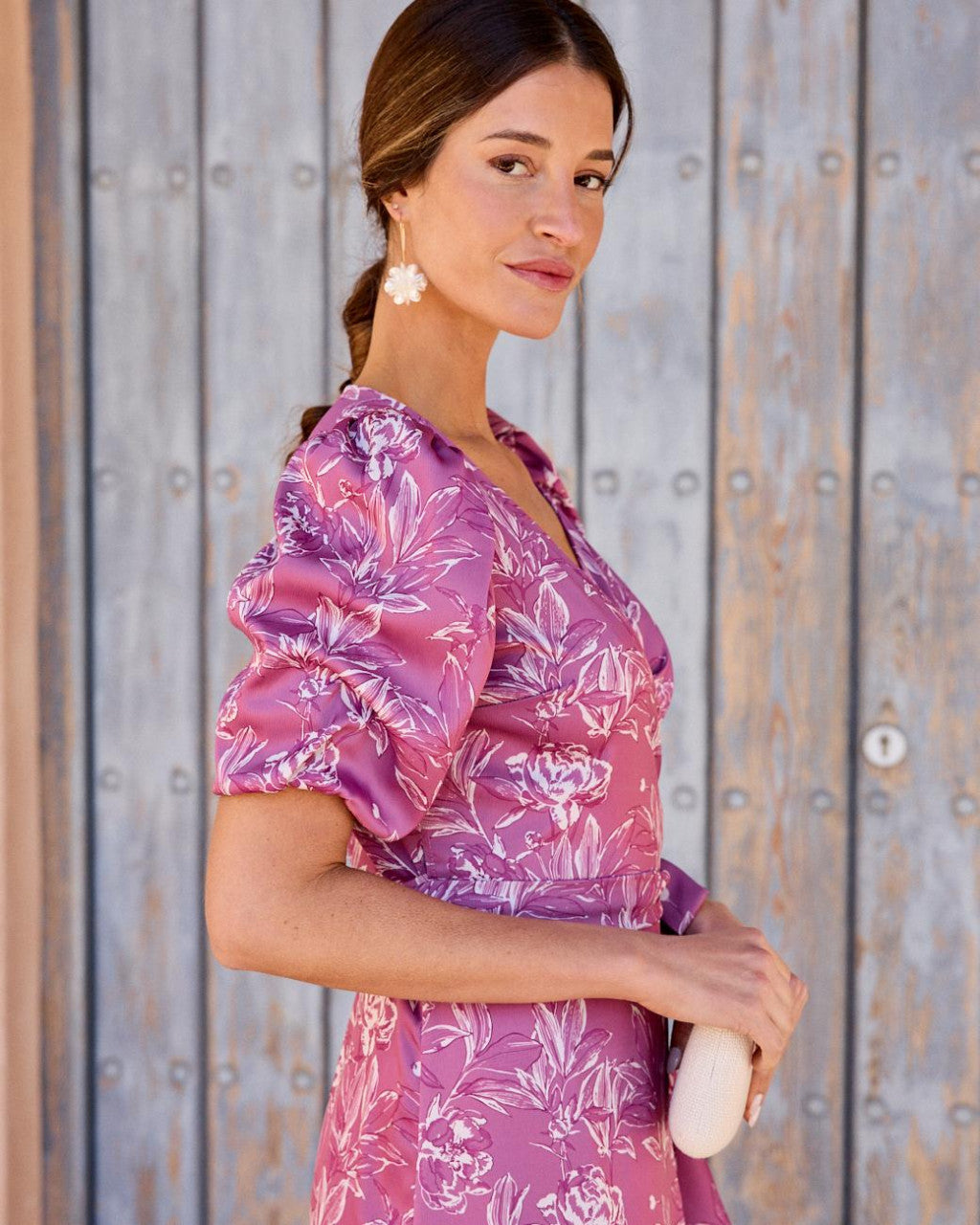 Violet Neckline Dress