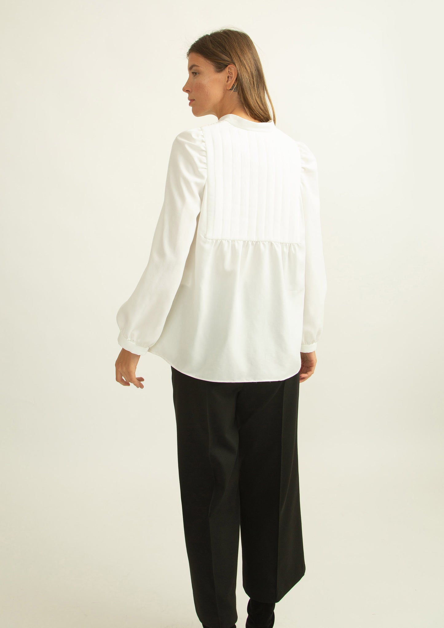 White Blouse With Ties