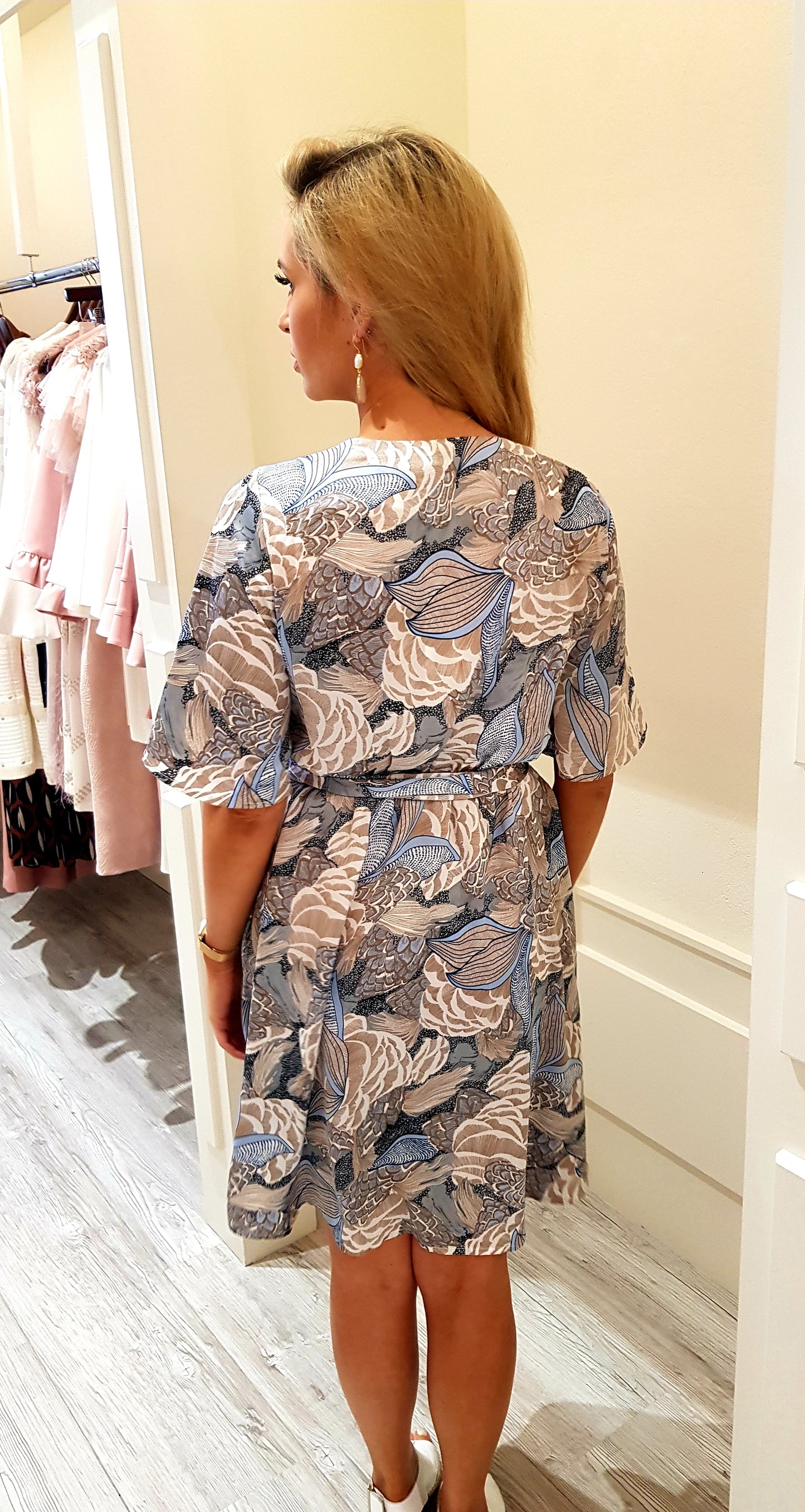 Blue Print Dress