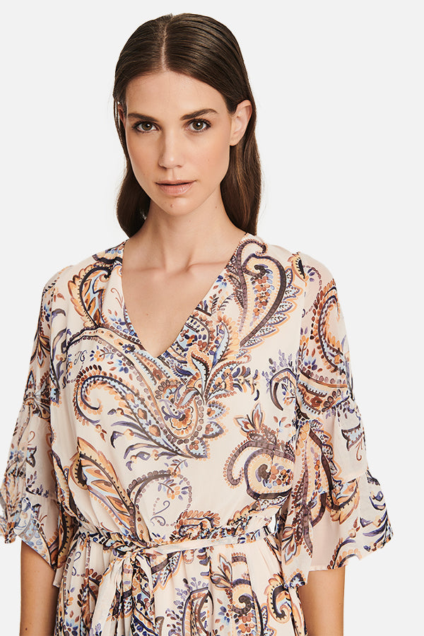 Paisley Print Maxi Dress