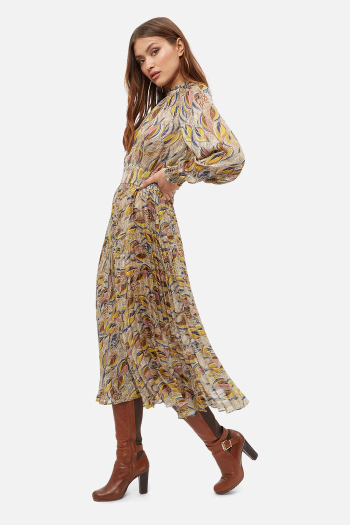Whisper Yellow printed Dress