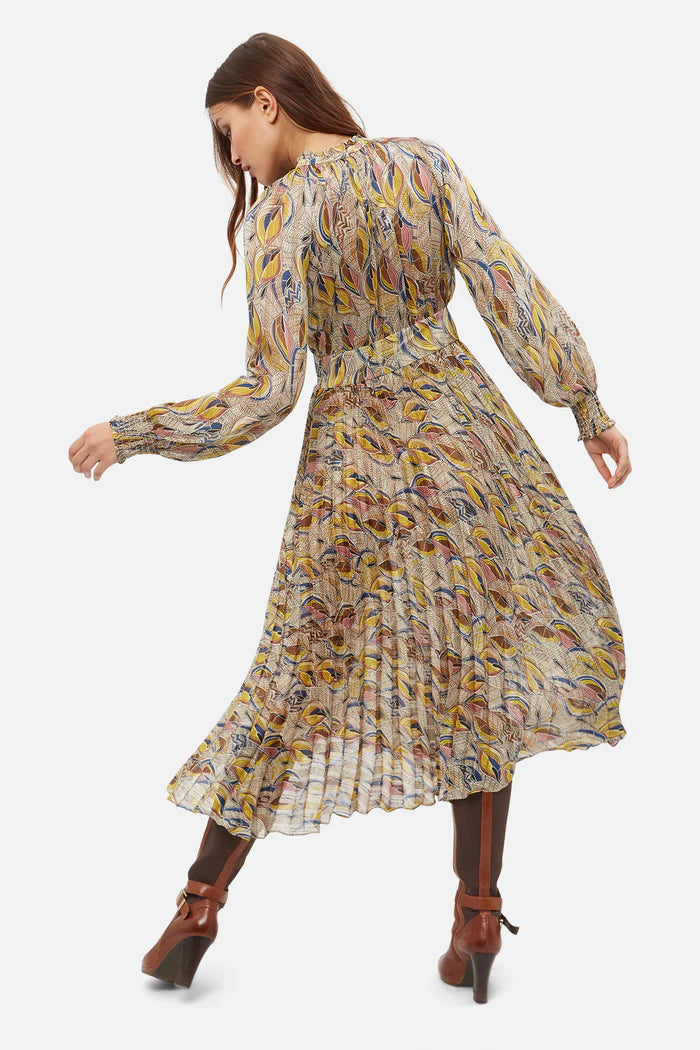 Whisper Yellow printed Dress