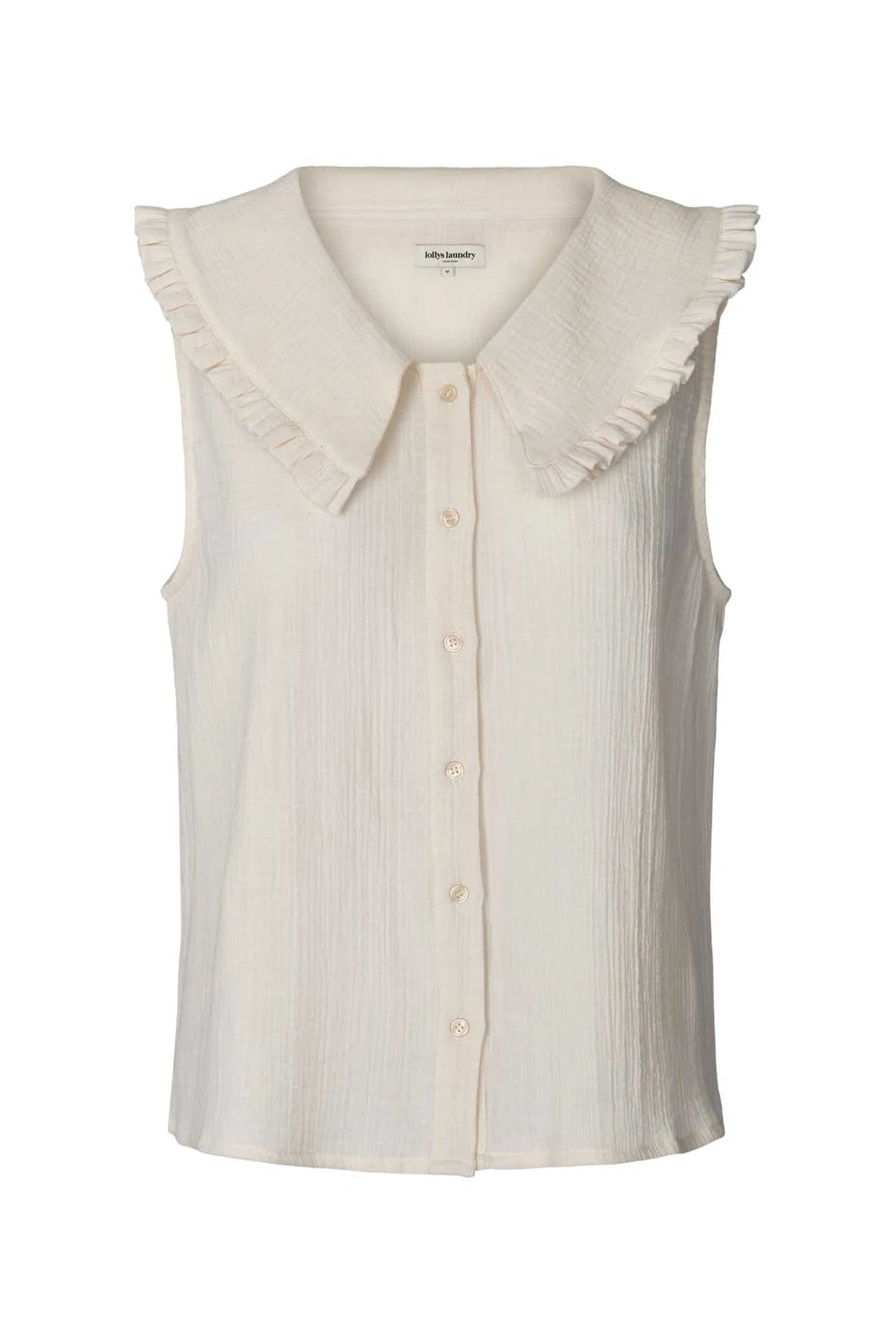Carly Cream Sleeveless Top