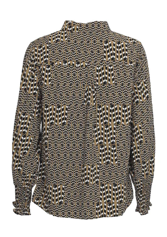 Classic Gyta Tan/ Black/ White Shirt