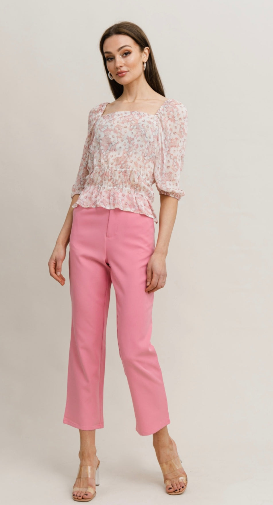 Cherry Blossom Pink Flower Blouse