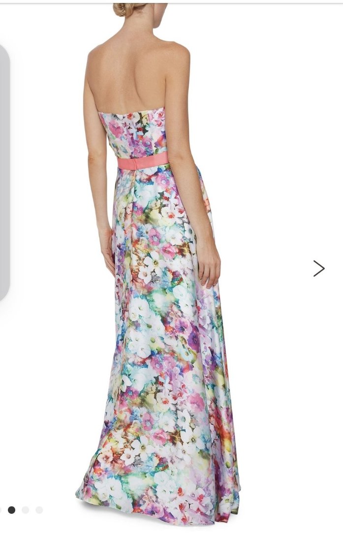 Satin Floral Maxi Dress