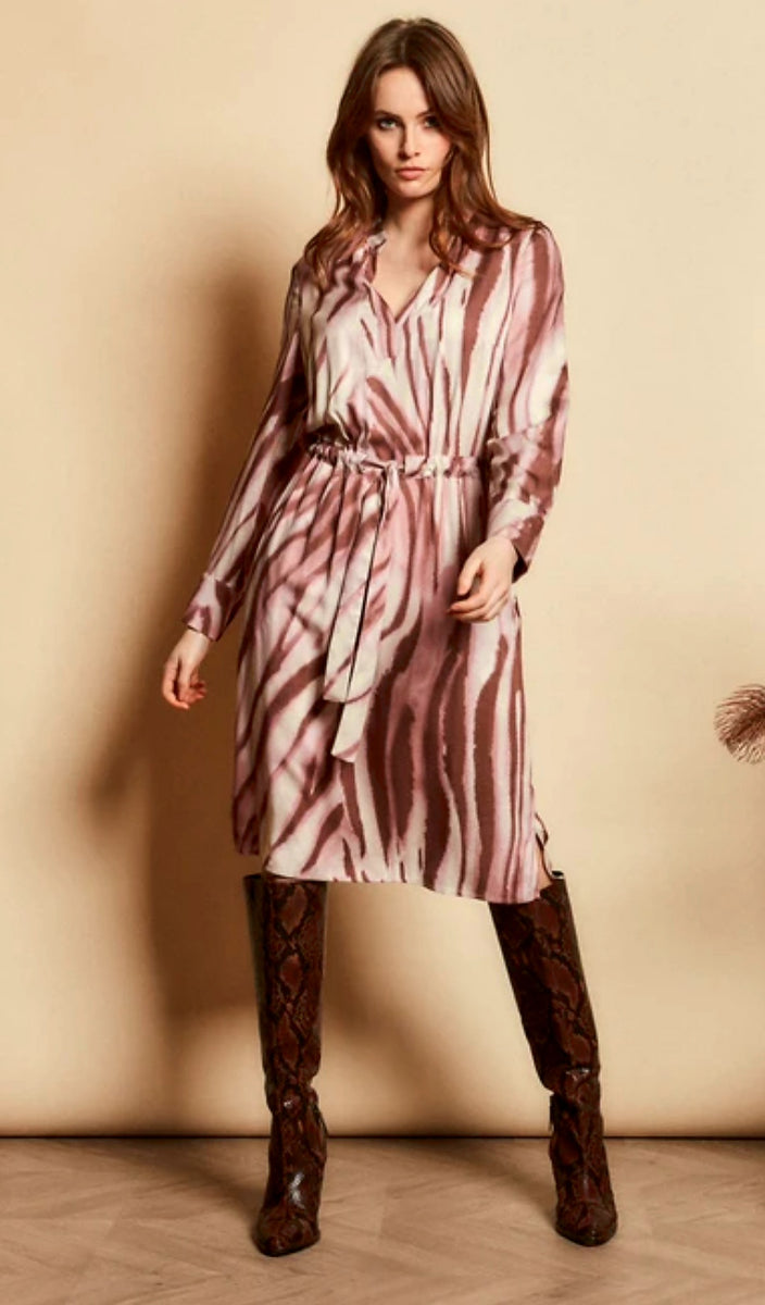Pink & Beige Toned Dress Style Kloset Boutique Galway