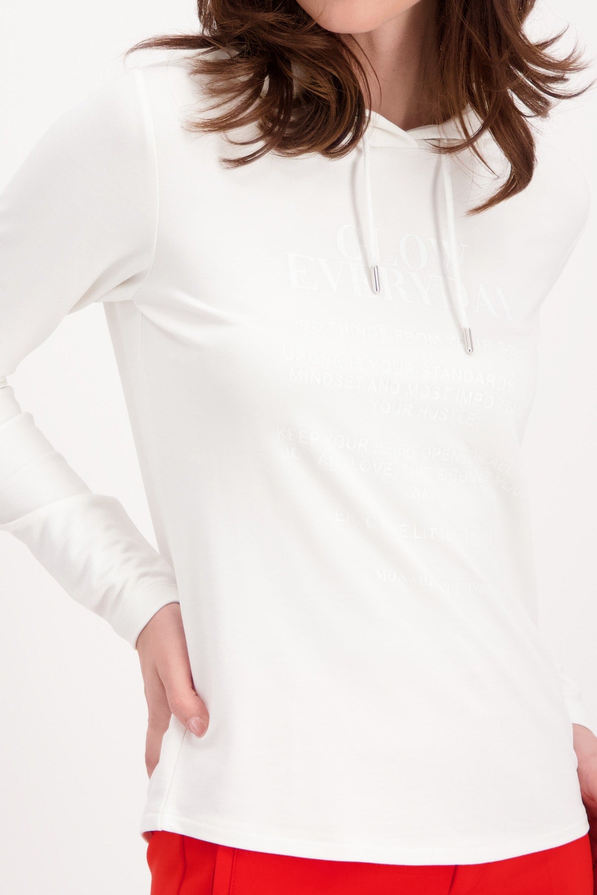 Ivory Top With Front Print