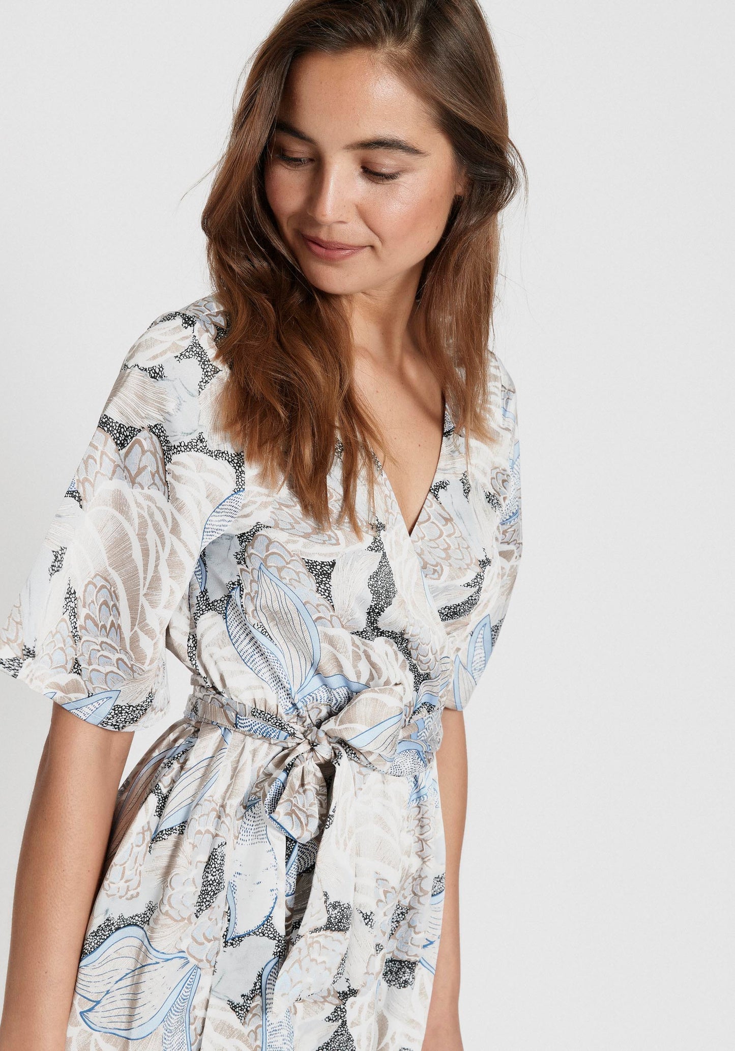 Blue Print Dress